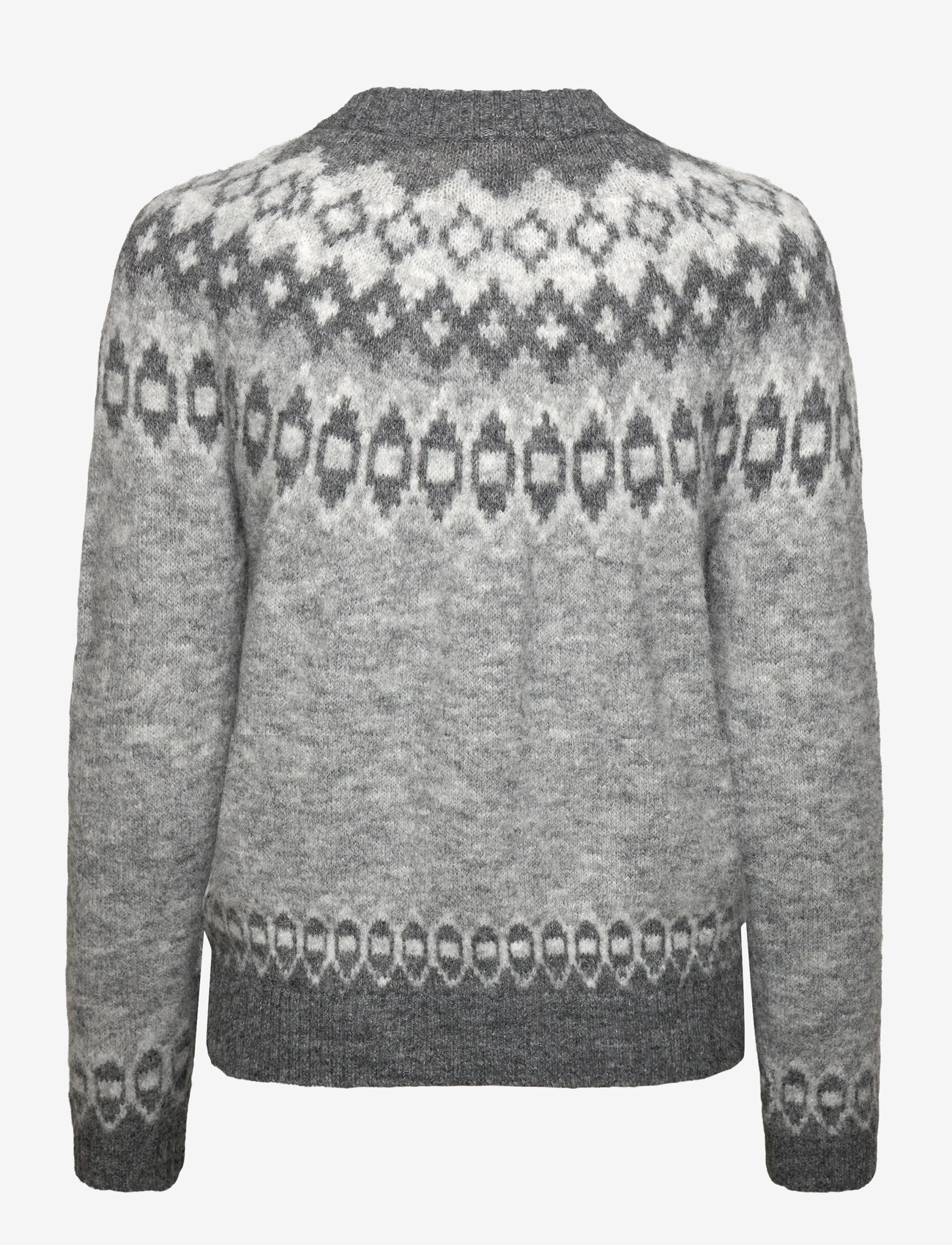 FREE/QUENT - FQNOVALA-CARDIGAN - herbstliche kleidung - med grey mel. w. dark grey mel - 1