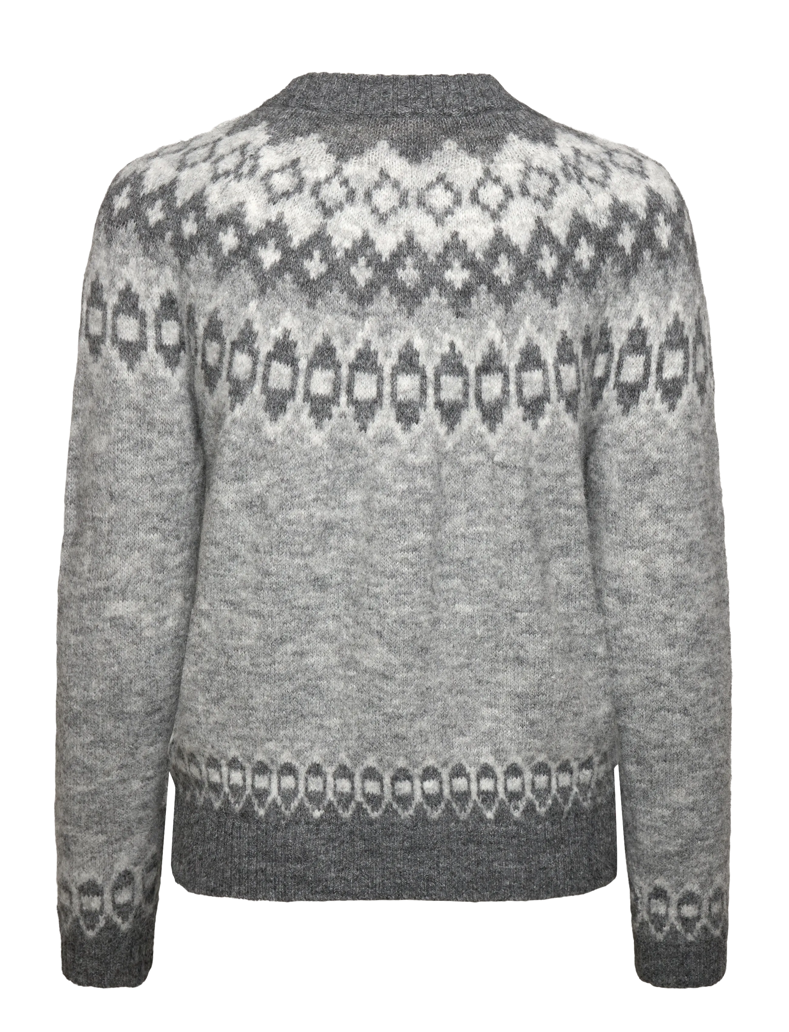 FREE/QUENT - FQNOVALA-CARDIGAN - gilets - med grey mel. w. dark grey mel - 1