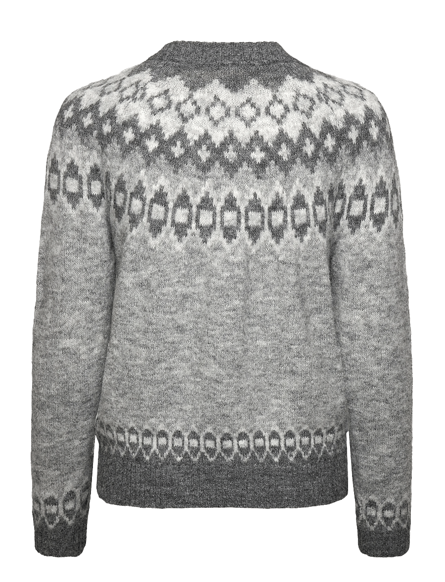 FREE/QUENT - FQNOVALA-CARDIGAN - gebreide vesten - med grey mel. w. dark grey mel - 1