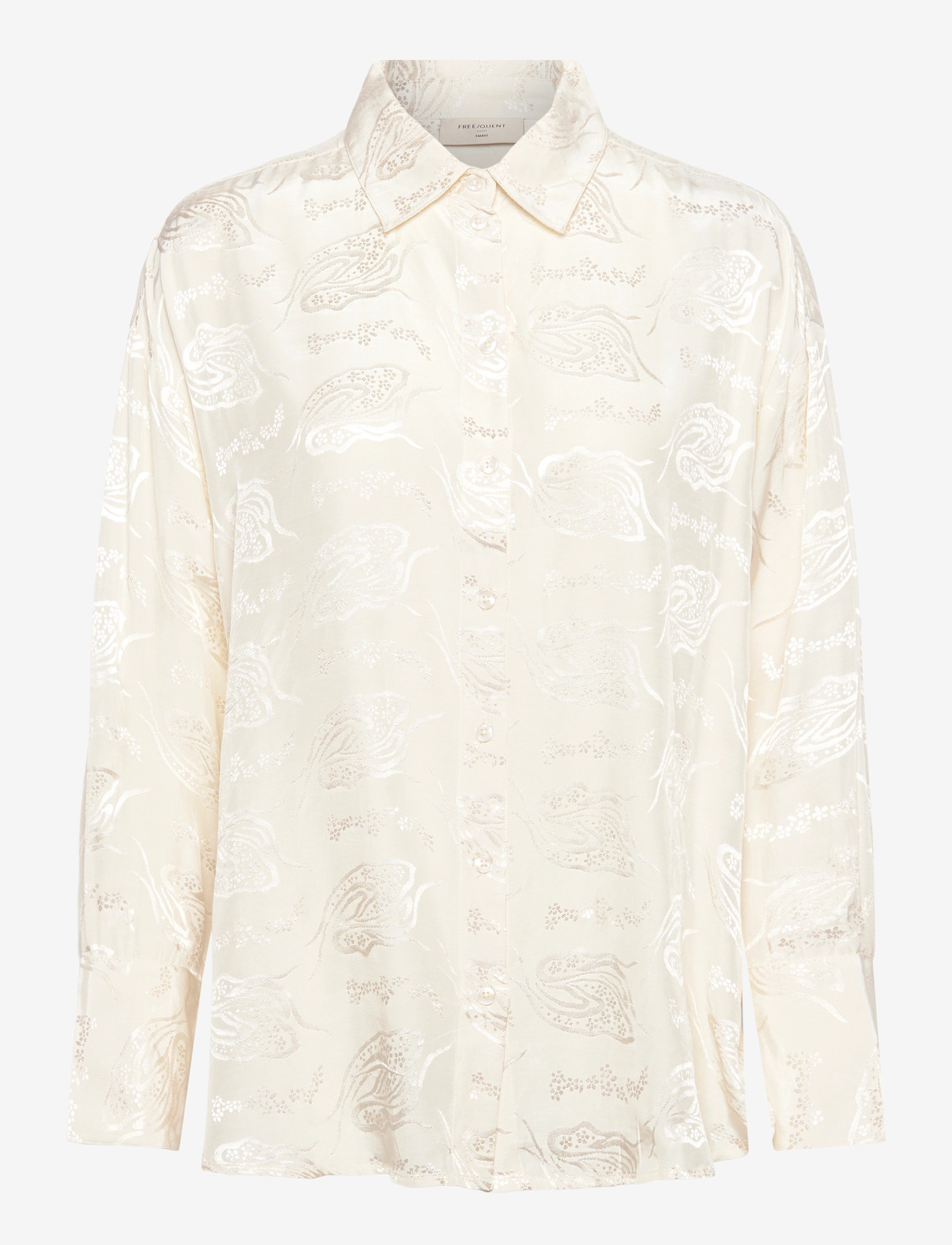 FREE/QUENT - Shirt from Freequent in a light material with allover print. The shirt has a sim - pikkade varrukatega pluusid - moonbeam - 0