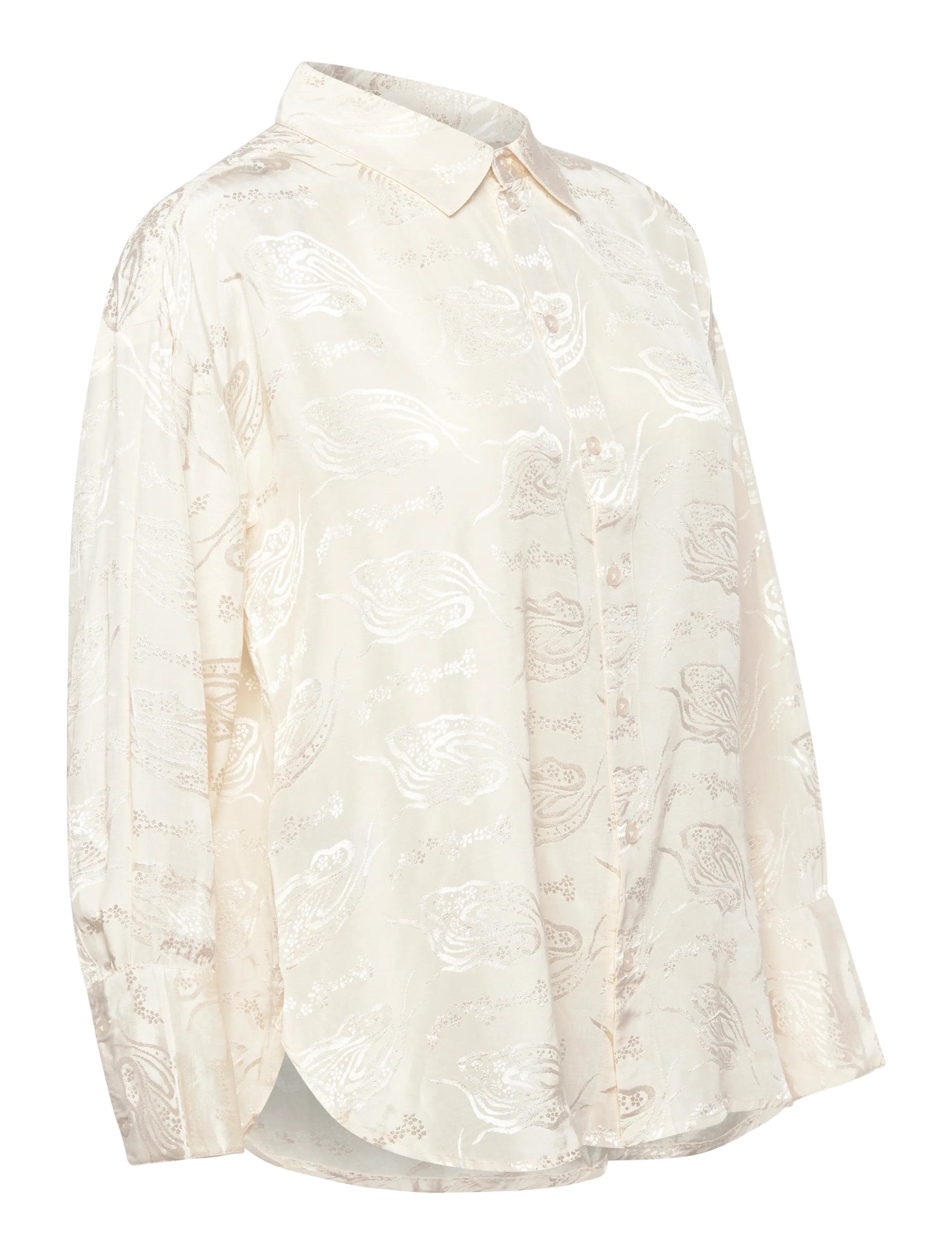 FREE/QUENT - Shirt from Freequent in a light material with allover print. The shirt has a sim - blouses à manches longues - moonbeam - 2