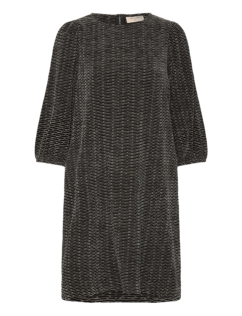 FREE/QUENT - Dress - kurze kleider - black w. moonbeam - 0