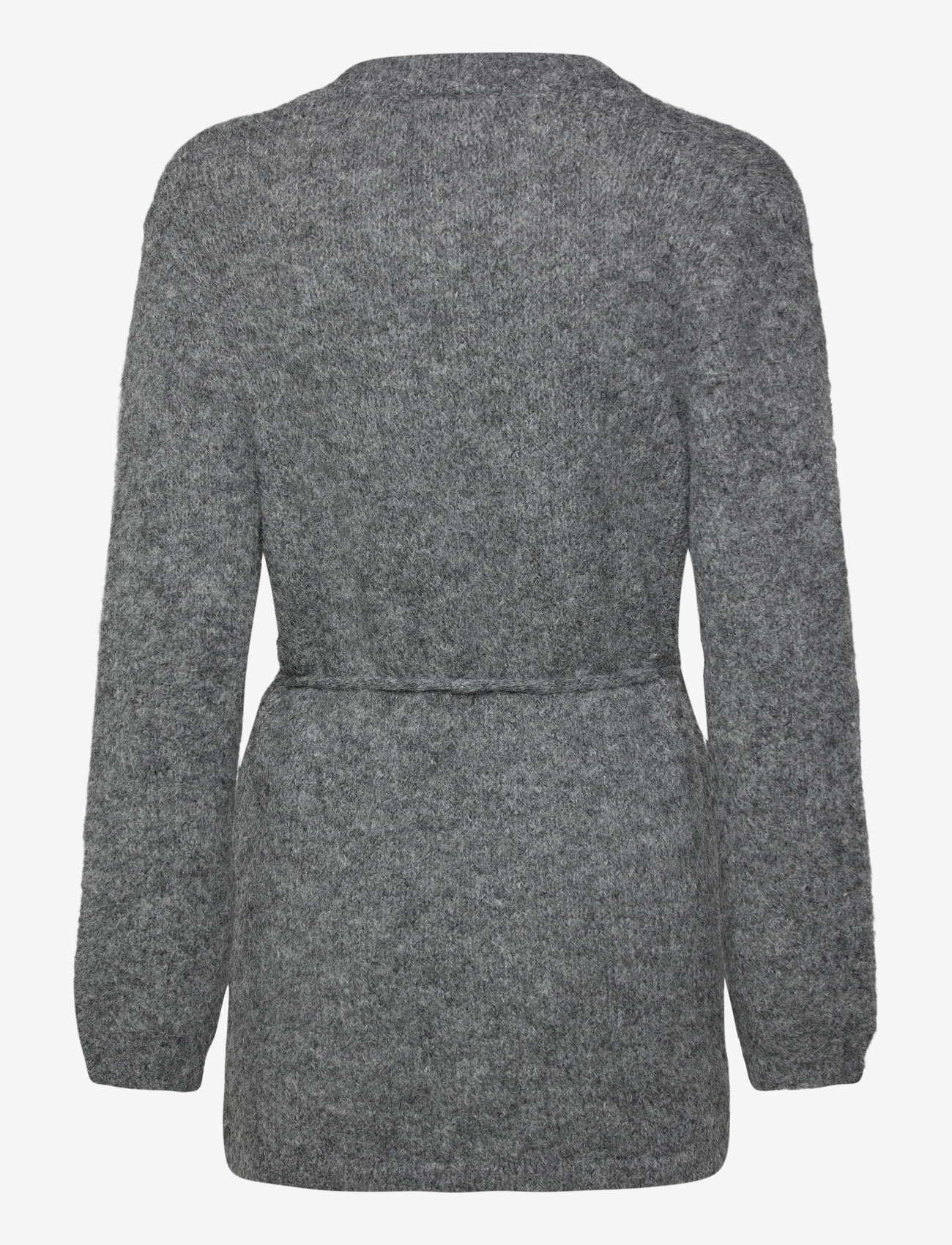 FREE/QUENT - Wrap cardigan  - cardigans - dark grey melange - 1