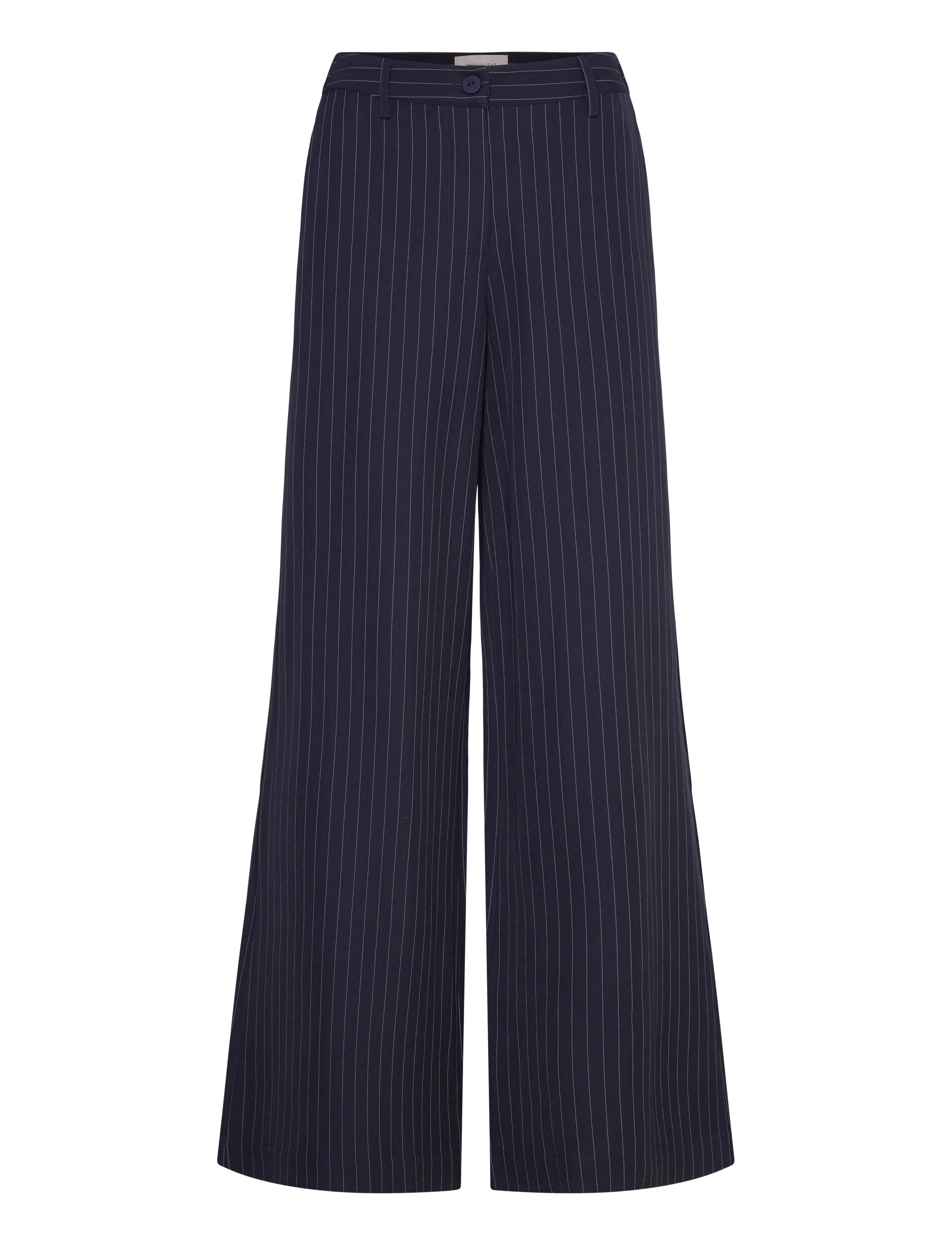 FREE/QUENT FQMYNTE-PANTS - Formell - SALUTE W. STAR OFF-WHITE / navy