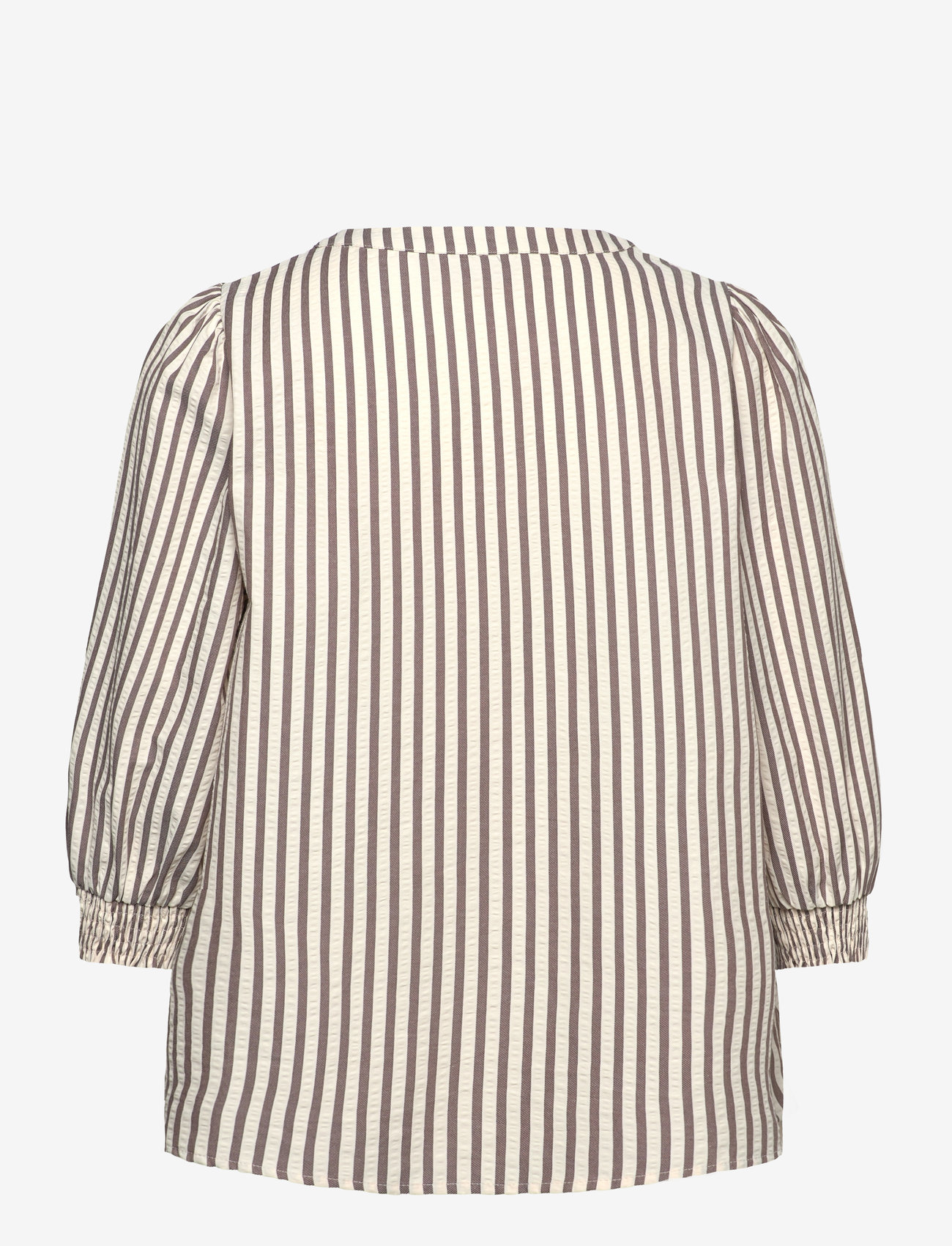 FREE/QUENT - Shirt  - lühikeste varrukatega pluusid - morel w. star off-white - 2