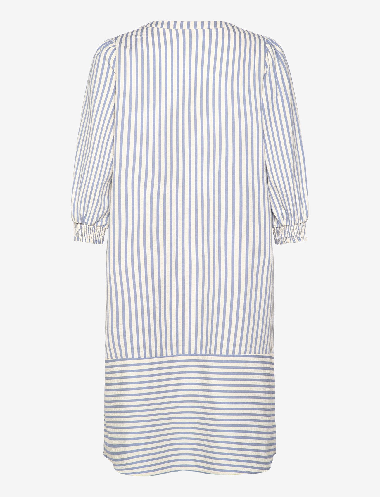 FREE/QUENT - Dress  - sommerkjoler - chambray blue w star off-white - 2