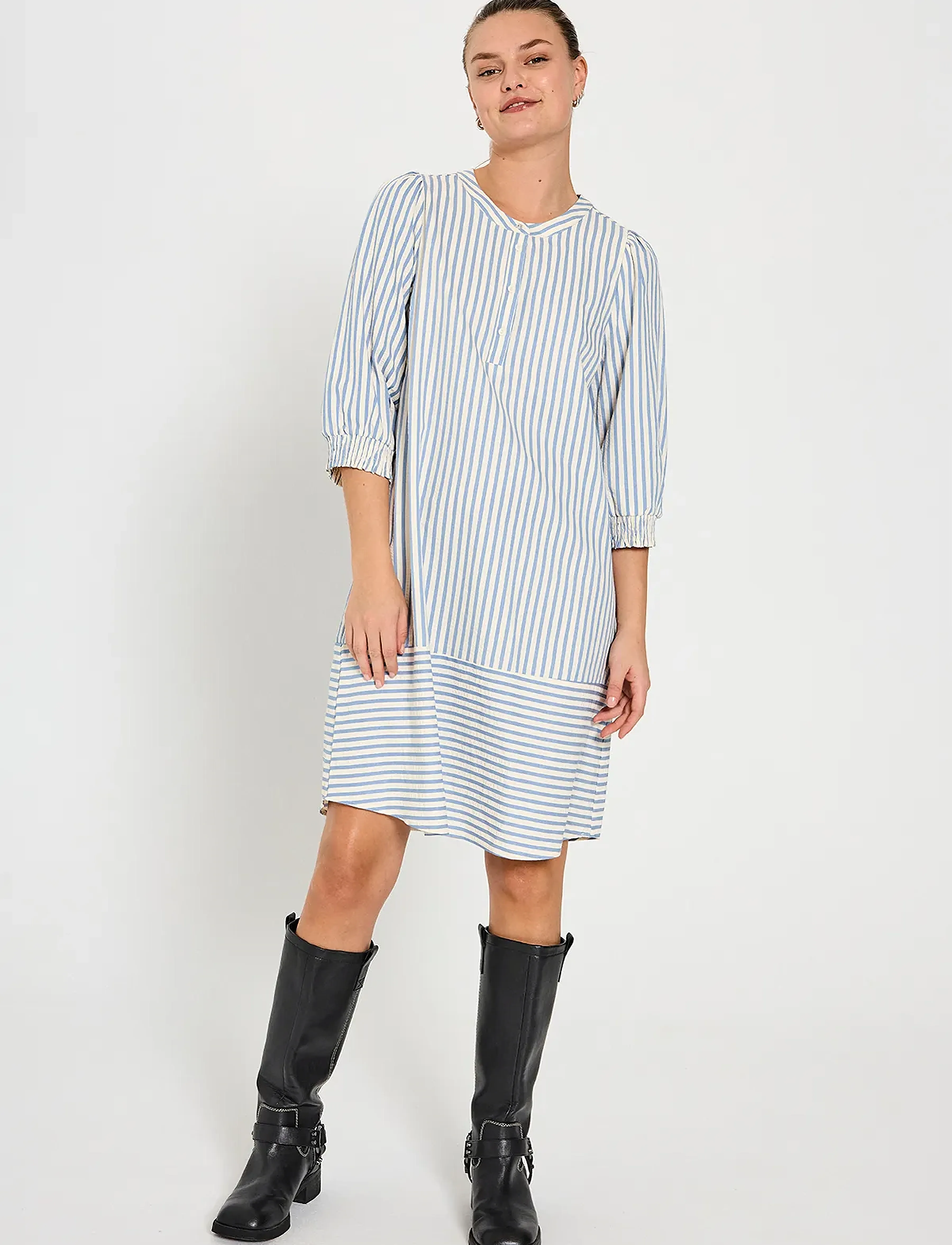 FREE/QUENT Dress, S, Blue, Kjoler > Kort Kjole, Dame