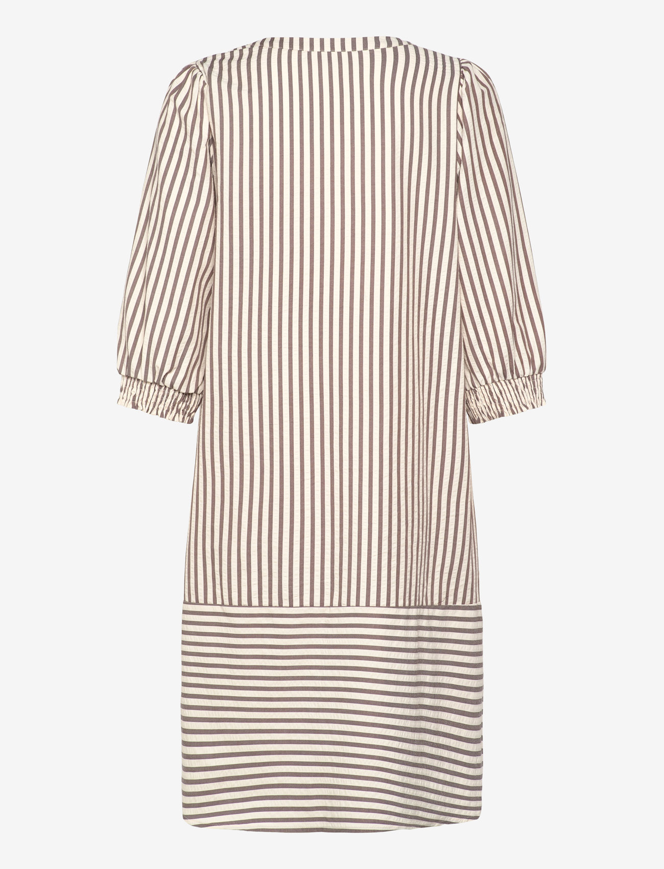 FREE/QUENT - Dress  - sommarklänningar - morel w. star off-white - 2