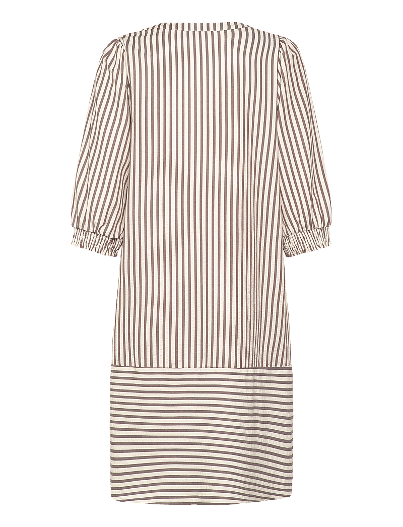 FREE/QUENT - Dress - sommarklänningar - morel w. star off-white - 2