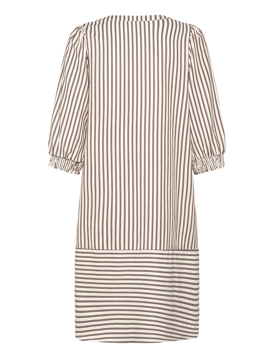 FREE/QUENT - Dress - summer dresses - morel w. star off-white - 2