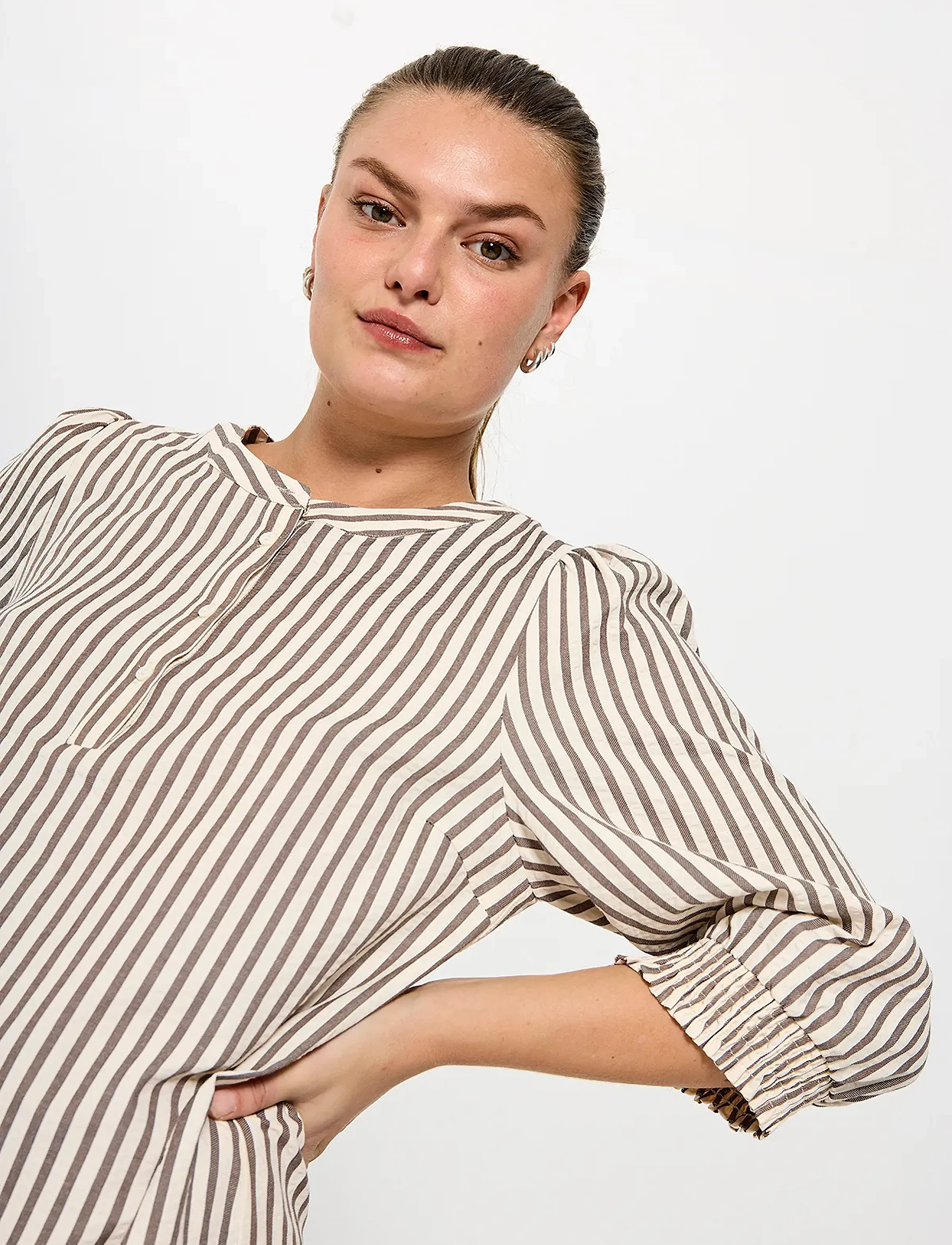FREE/QUENT - Dress  - vasaras kleitas - morel w. star off-white - 3