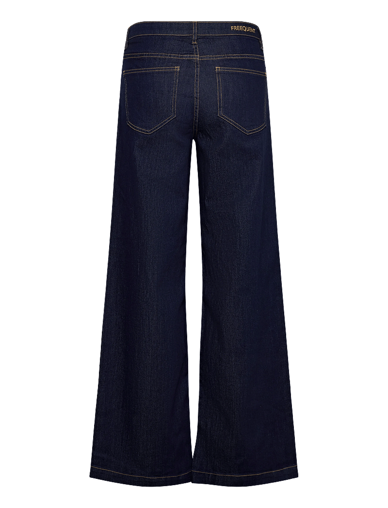 FREE/QUENT - FQSINDY-JEANS - hosen mit weitem bein - dark blue denim - 2
