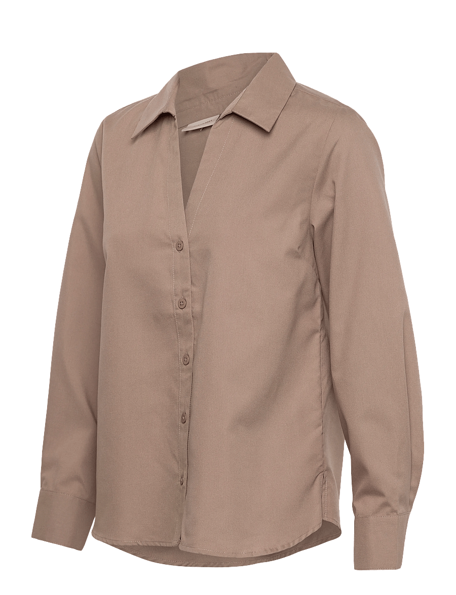 FREE/QUENT - FQFLYNN-SHIRT - long-sleeved shirts - desert taupe - 2