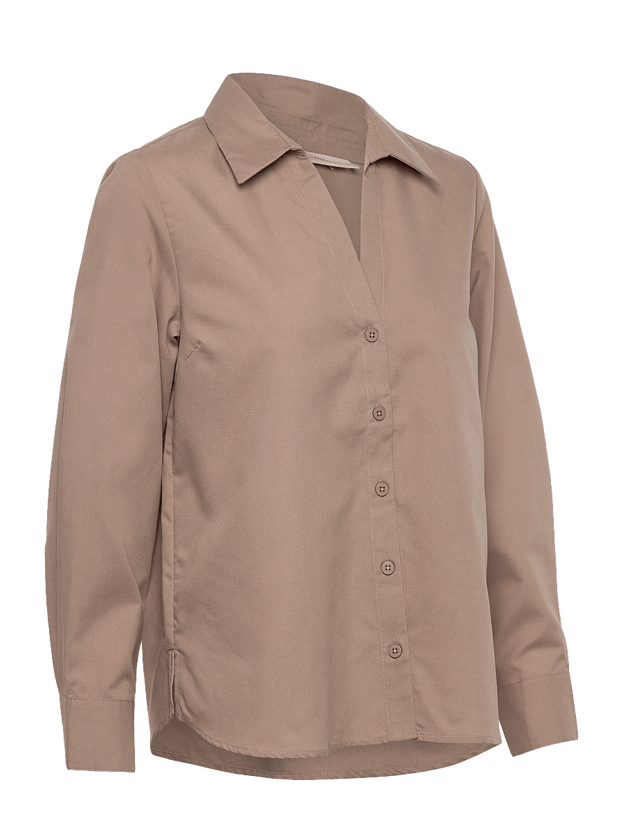 FREE/QUENT - FQFLYNN-SHIRT - long-sleeved shirts - desert taupe - 3