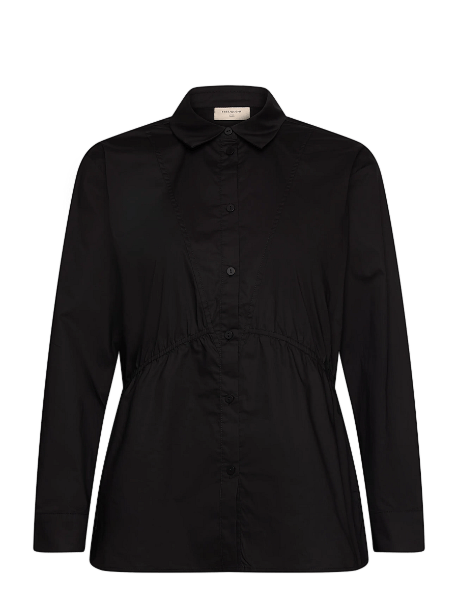 FREE/QUENT - FQAJDA-SHIRT - overhemden met lange mouwen - black - 0