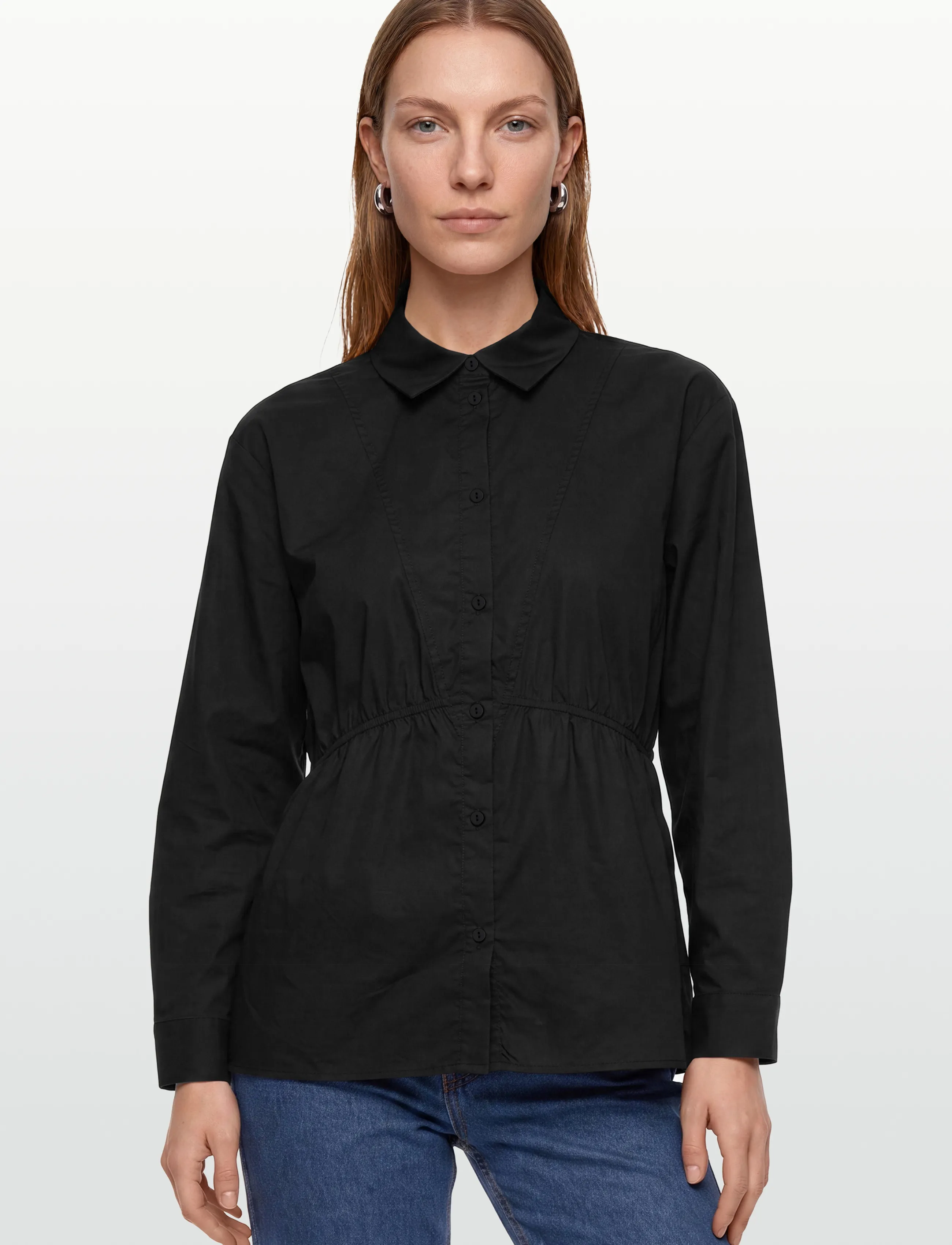 FREE/QUENT - FQAJDA-SHIRT - langærmede skjorter - black - 3