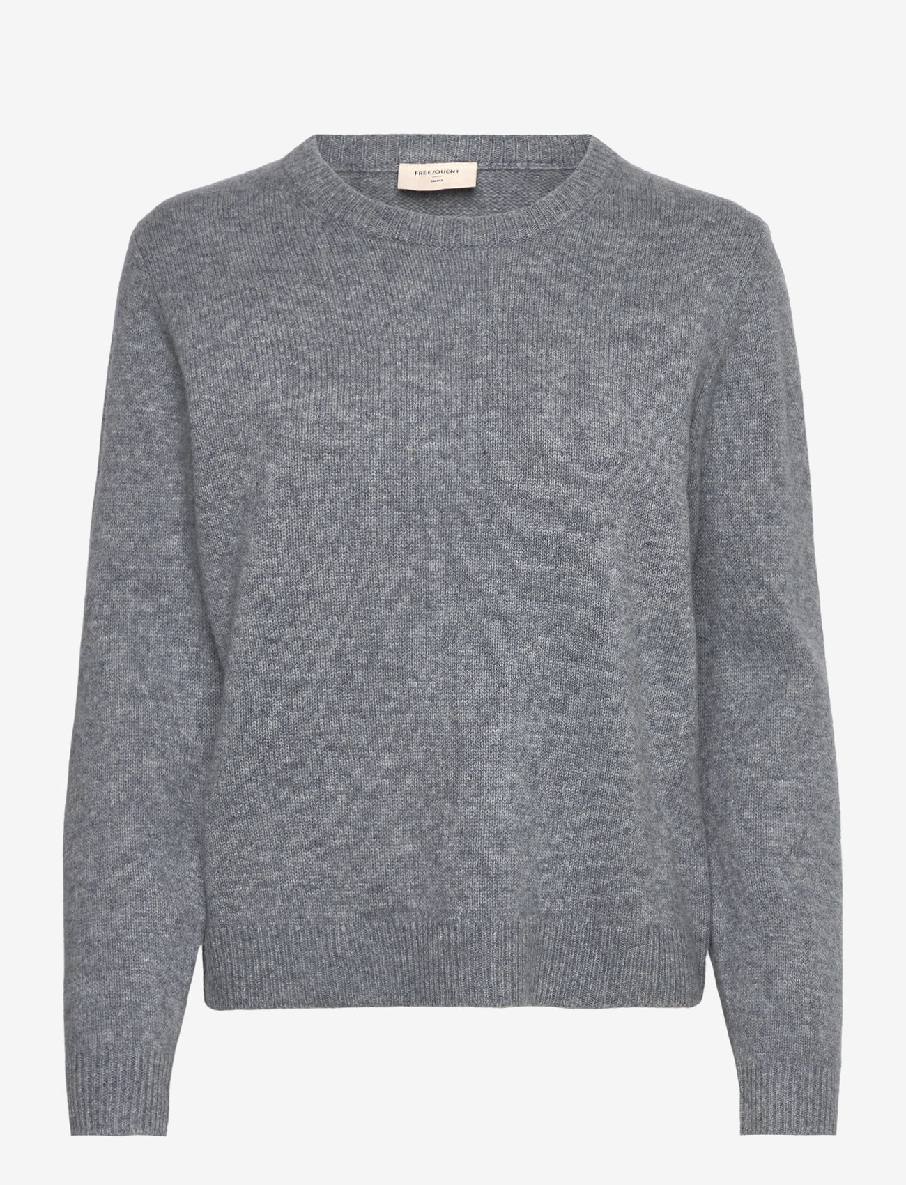 FREE/QUENT - Pullover from Freequent in a soft, fine-knit material. The pullover has a simple - džemperi - medium grey mlg. - 0