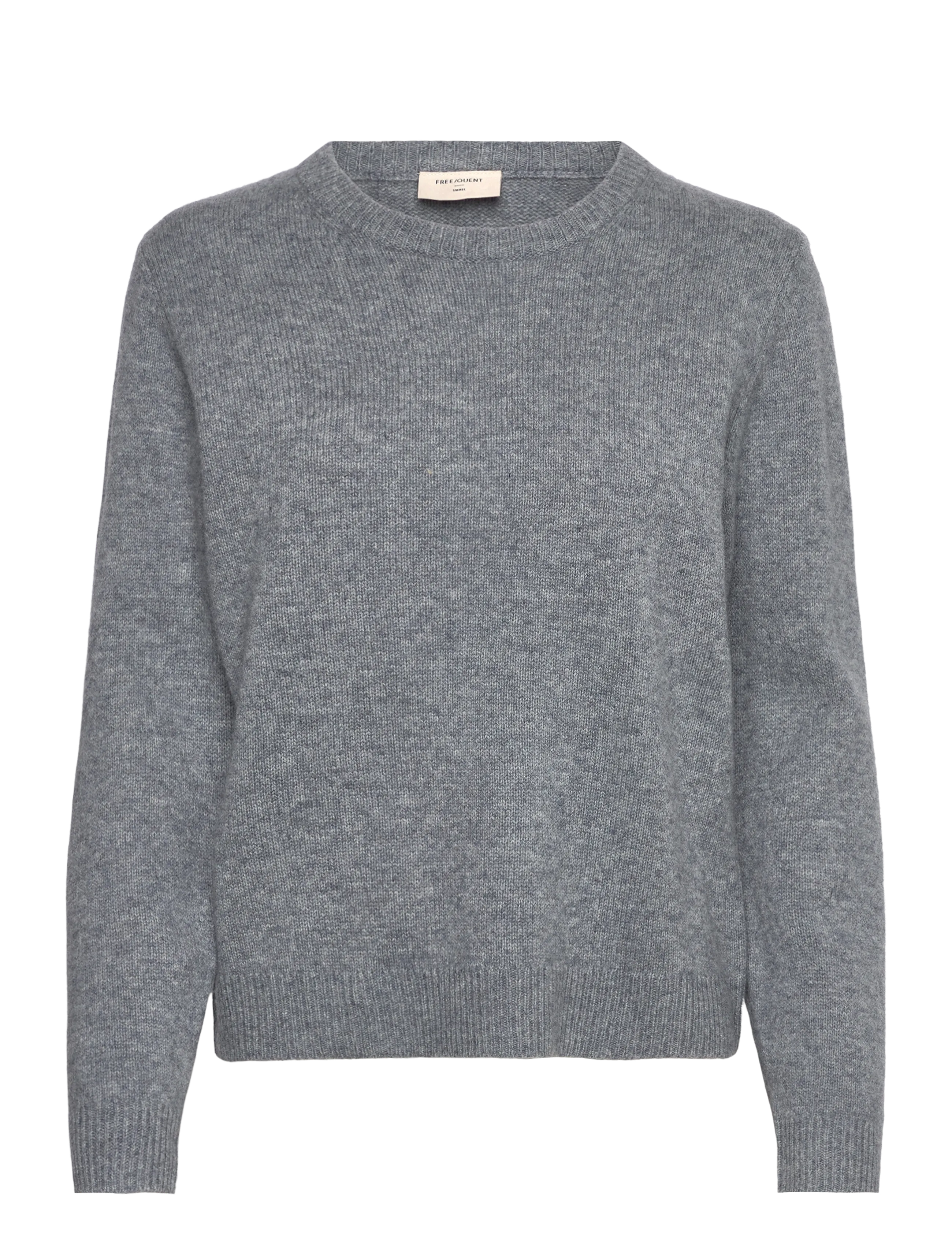 FREE/QUENT Pullover from Freequent in a soft, fine-knit material. The pullover has a simple - Pullover - MEDIUM GREY MLG. / grey