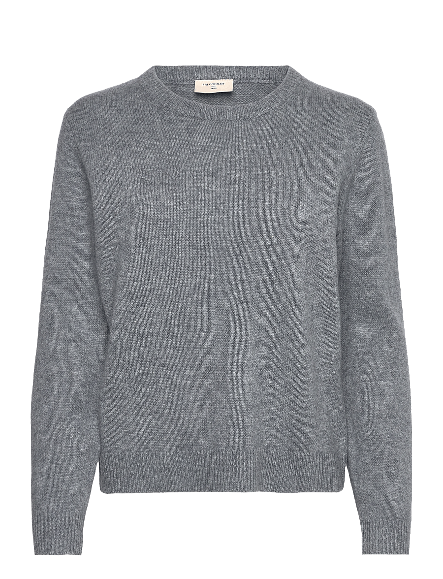 FREE/QUENT - FQWINKA-PULLOVER - stickade tröjor - medium grey mlg. - 0