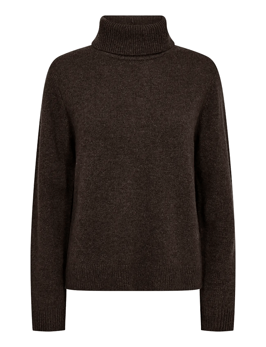 FREE/QUENT - FQWINKA-PULLOVER - stickade tröjor - mole melange - 0