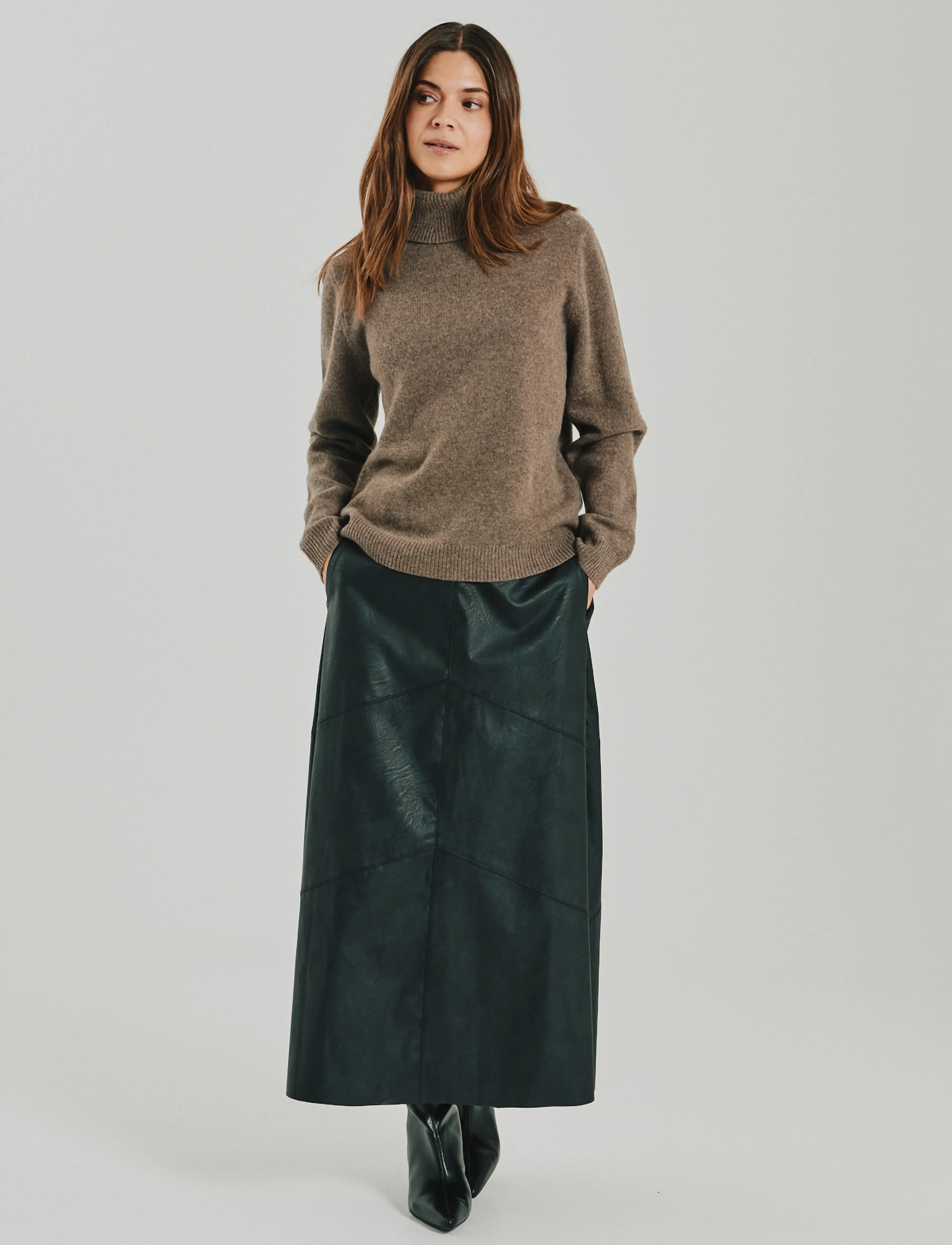 FREE/QUENT - FQWINKA-PULLOVER - morel melange - 0