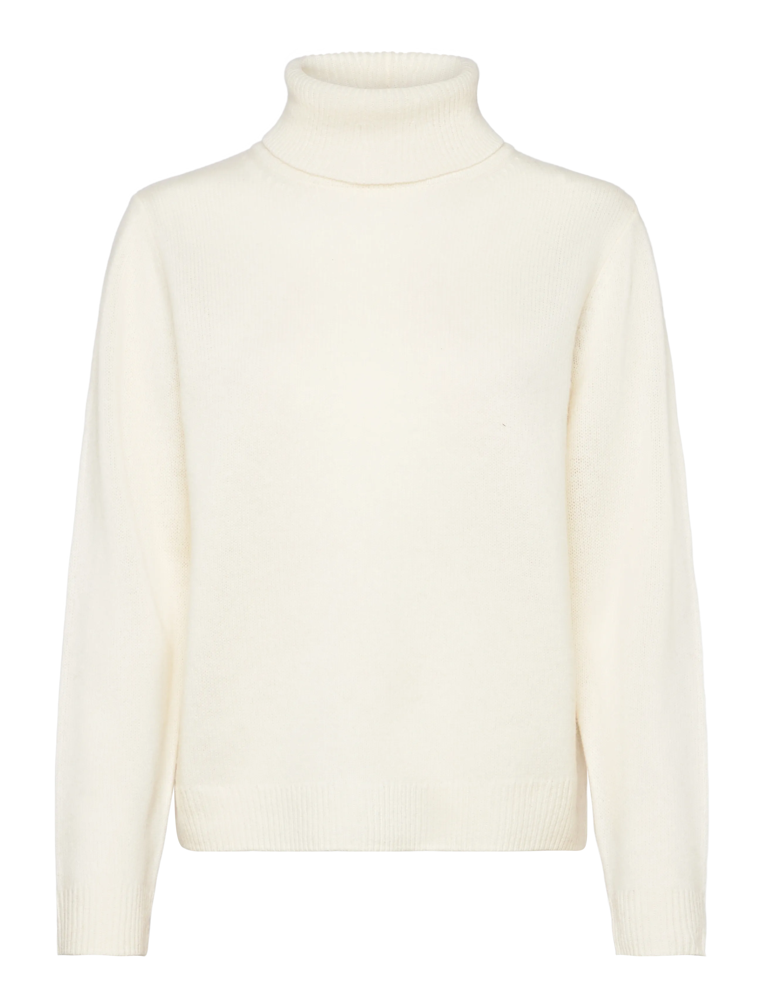 FREE/QUENT FQWINKA-PULLOVER - Rollkragenpullover - STAR OFF-WHITE / cream