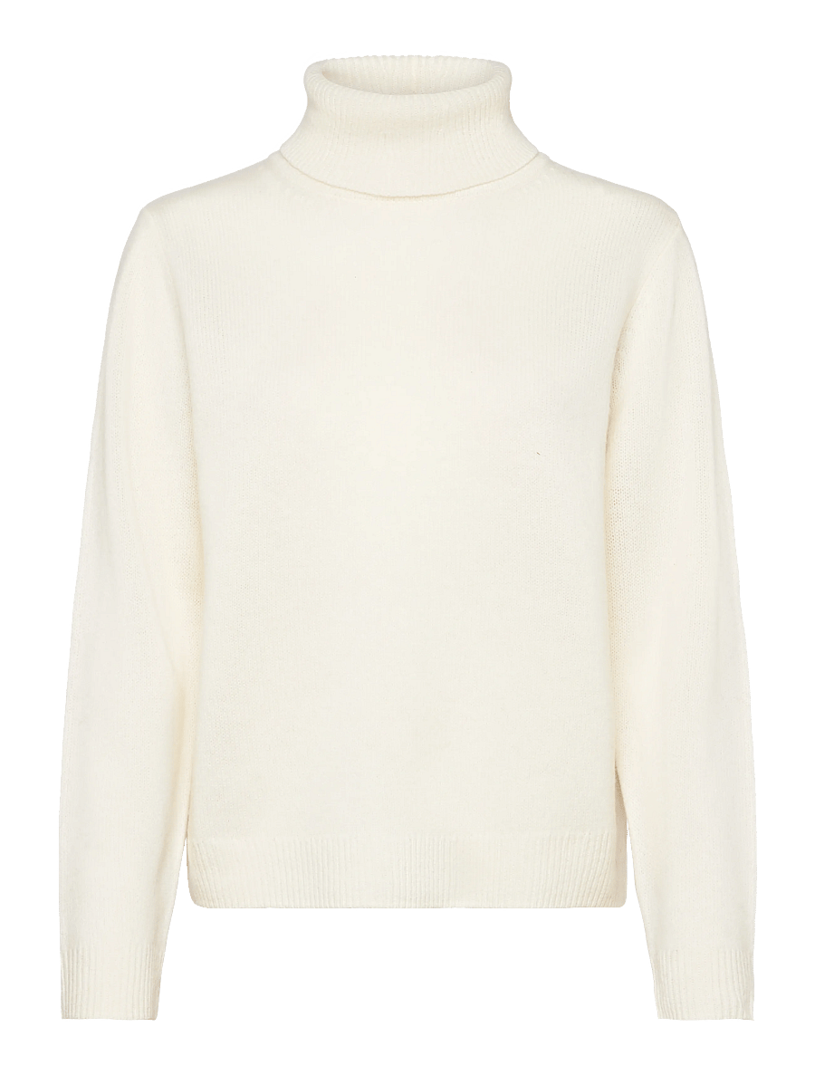 FREE/QUENT - Pullover from Freequent in a soft, fine-knit material. The pullover has a simple - pulls - star off-white - 1