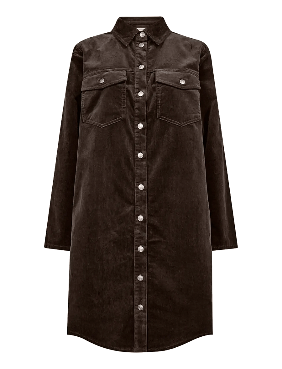 FREE/QUENT - FQCORDY-DRESS - skjortekjoler - mole - 0