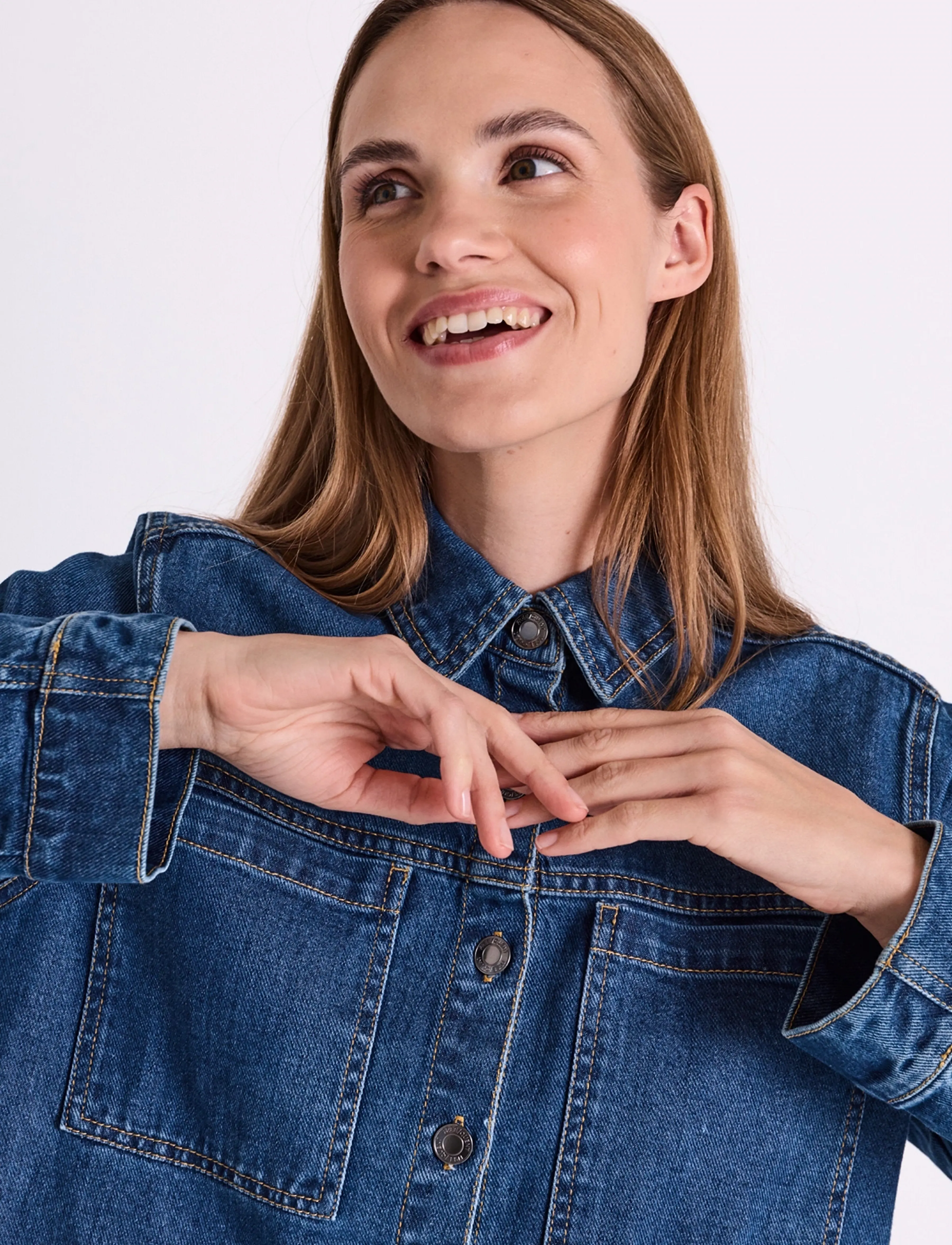 FREE/QUENT - FQRINNA-JACKET - kevadjoped - medium blue denim - 3