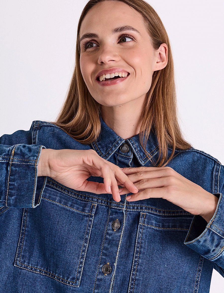 FREE/QUENT - FQRINNA-JACKET - denimjakker - medium blue denim - 3