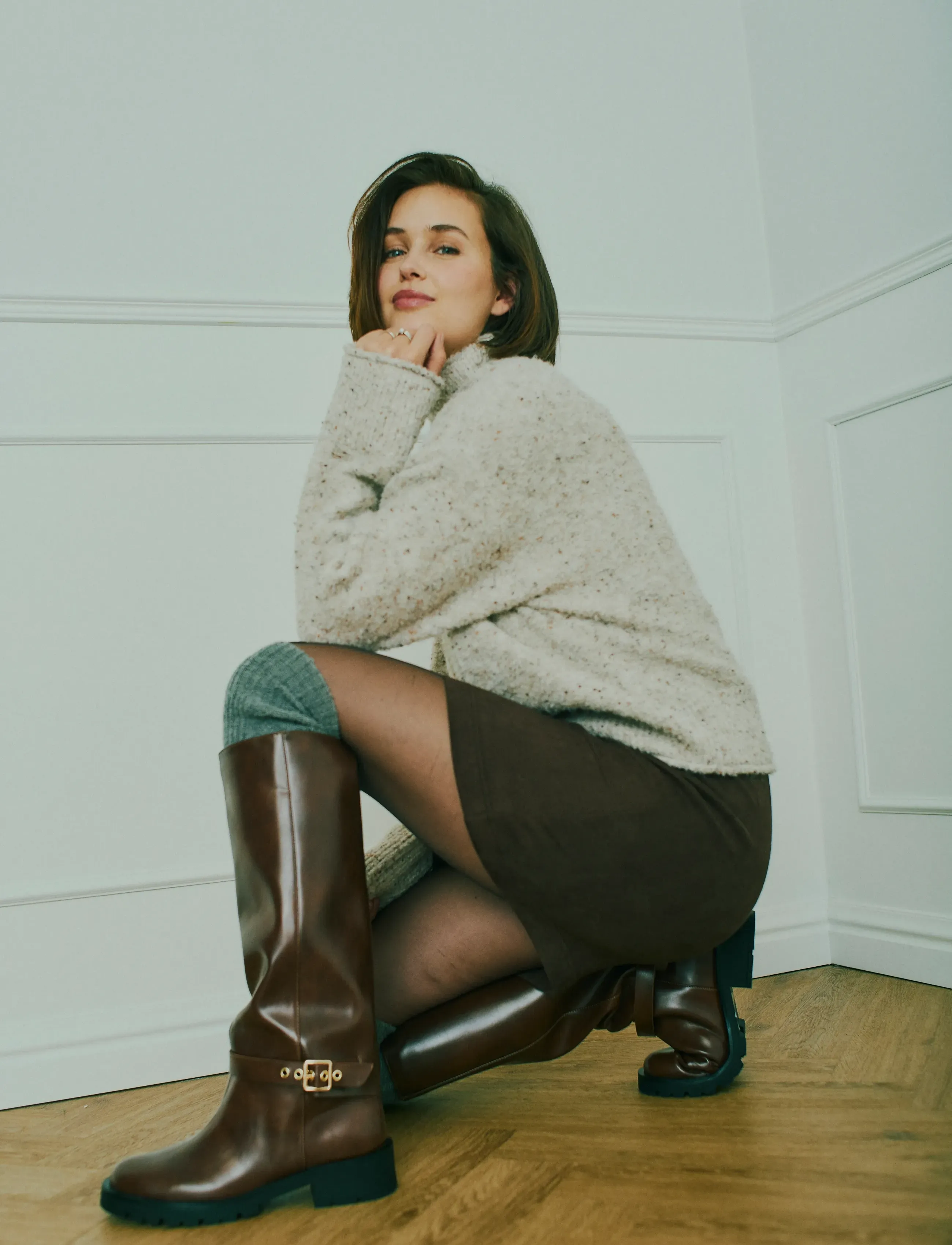 FREE/QUENT Skirt - Pennkjolar - COFFEE BEAN / brown