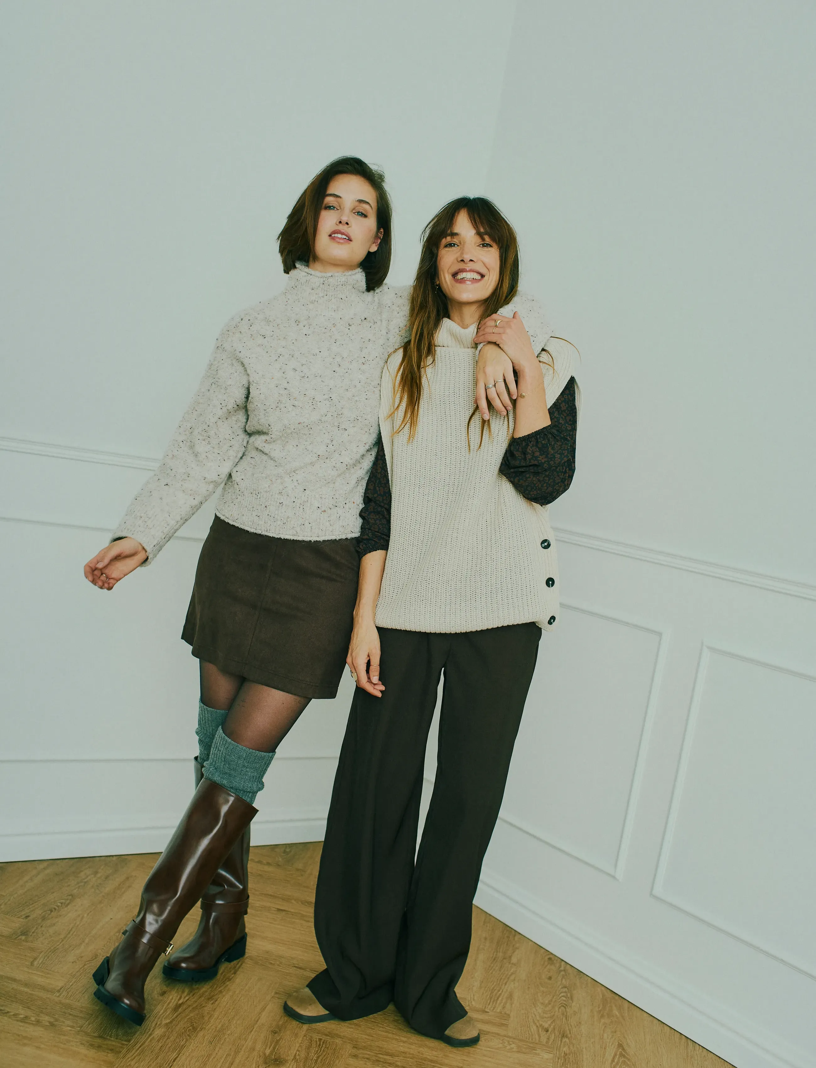 FREE/QUENT - Skirt - bleistiftröcke - coffee bean - 3