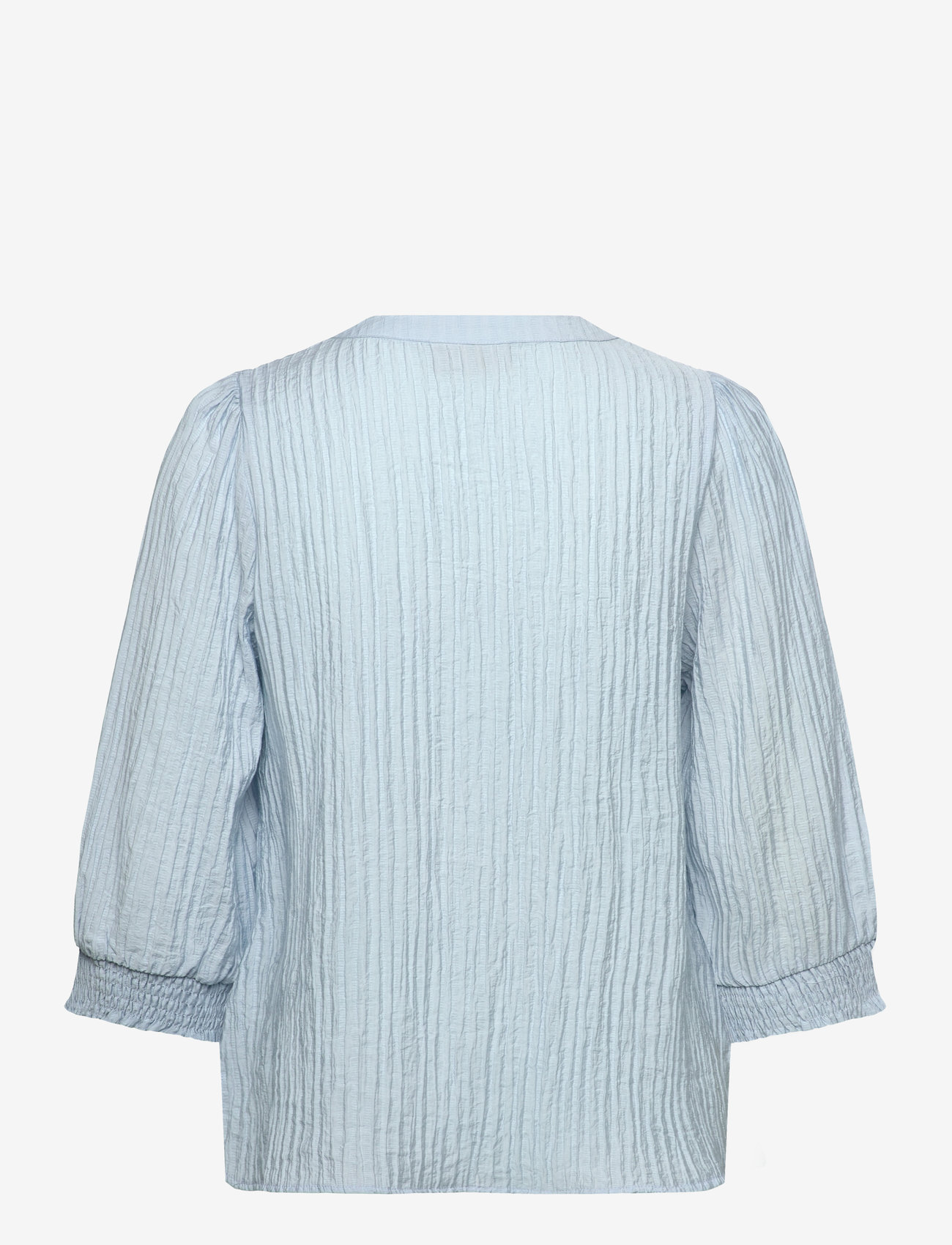 FREE/QUENT - Shirt - kurzämlige blusen - chambray blue - 2