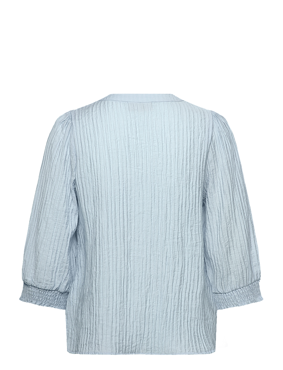 FREE/QUENT - Shirt - kortærmede bluser - chambray blue - 2
