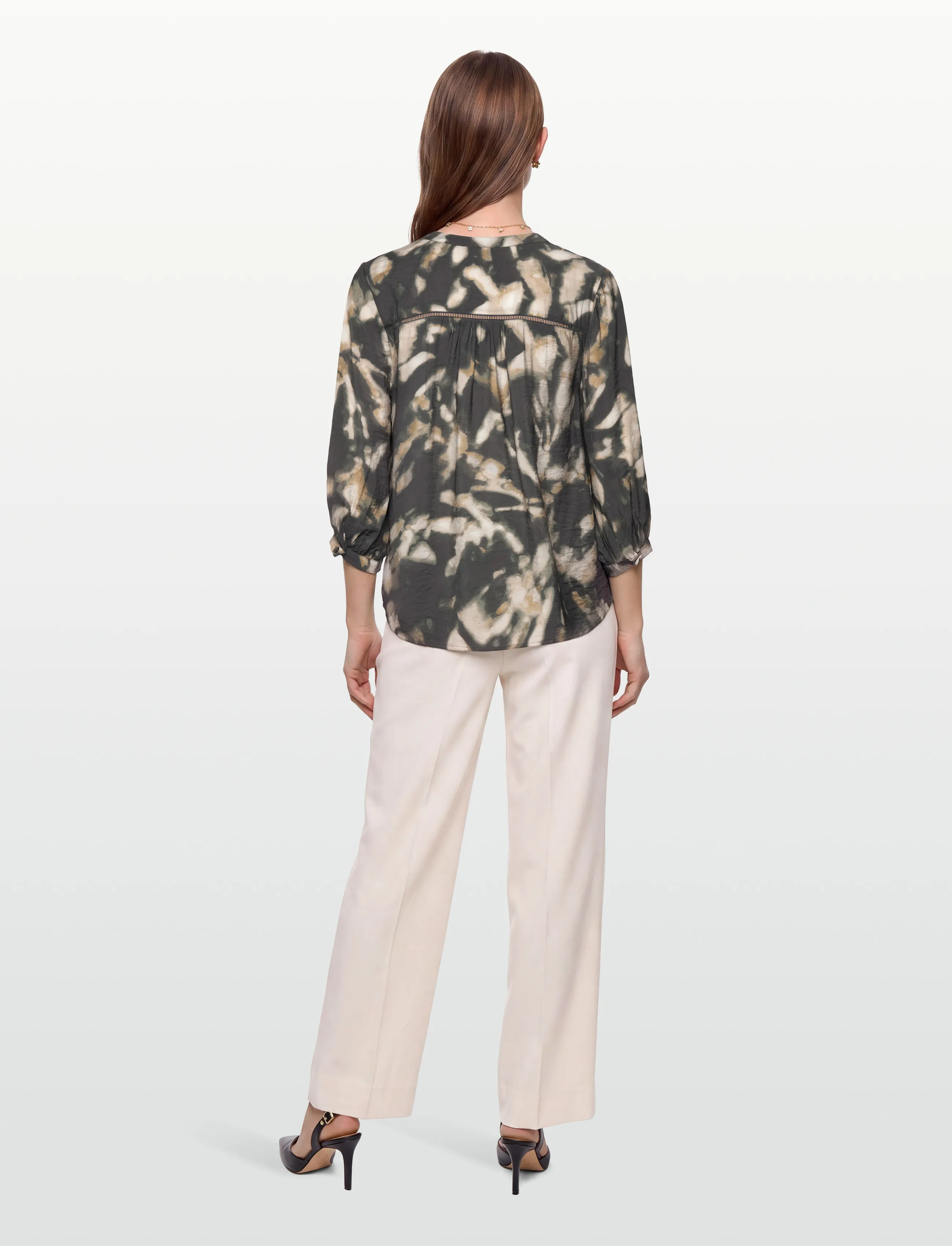 FREE/QUENT - FQNUNU-BLOUSE - langärmlige hemden - asphalt w. antique bronze - 4