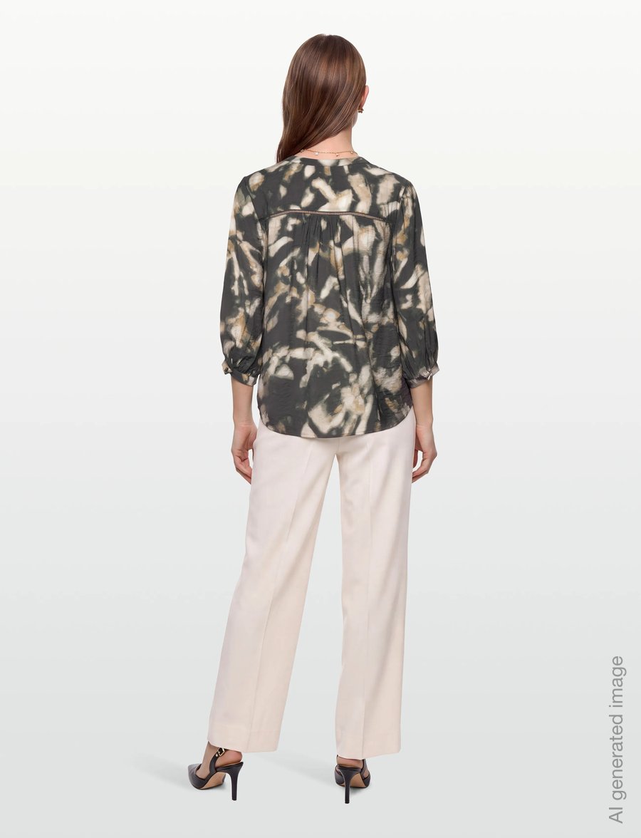 FREE/QUENT - FQNUNU-BLOUSE - langärmlige hemden - asphalt w. antique bronze - 4