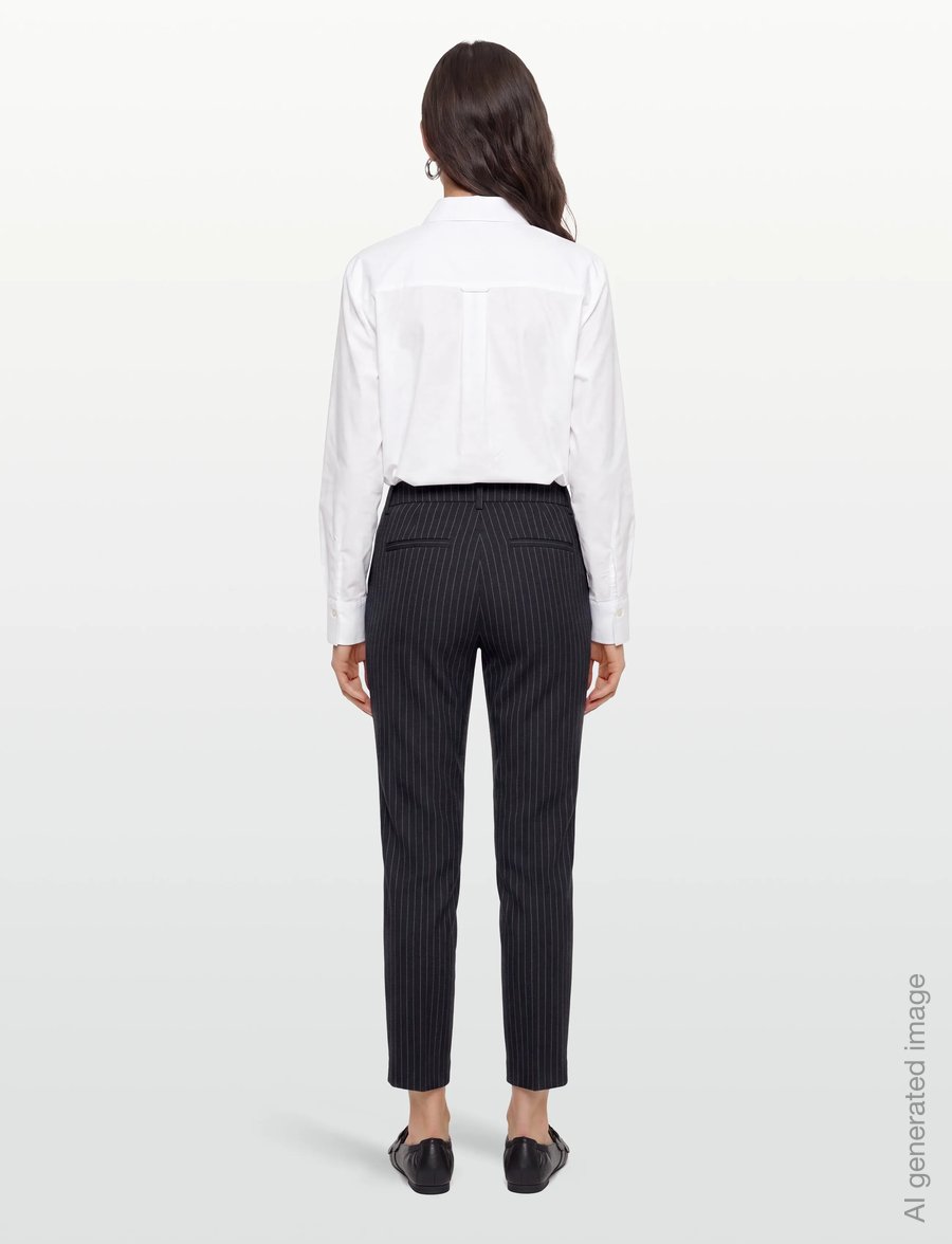 FREE/QUENT - FQREX-PANTS - pidulikud püksid - salute w. gray pinstripe - 4
