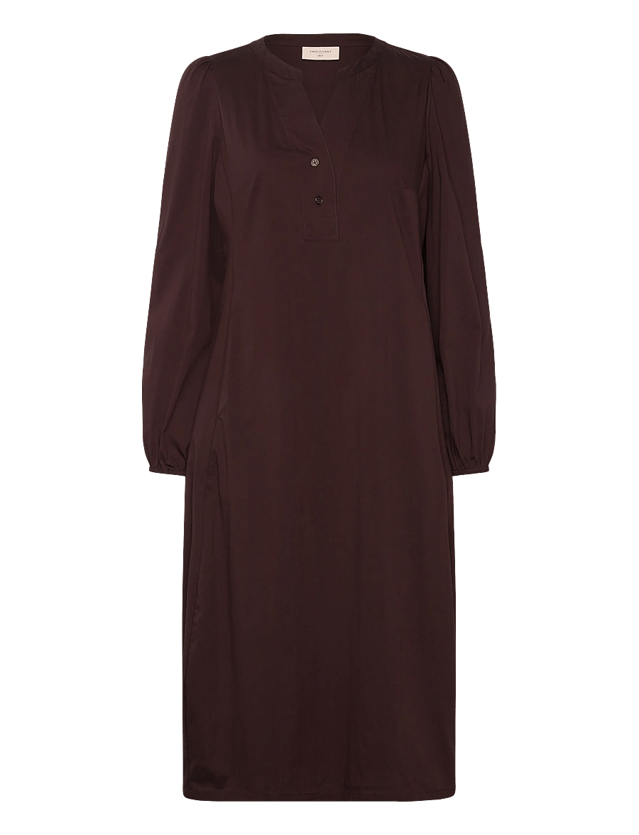 FREE/QUENT - Dress from Freequent - skjortklänningar - coffee bean - 0
