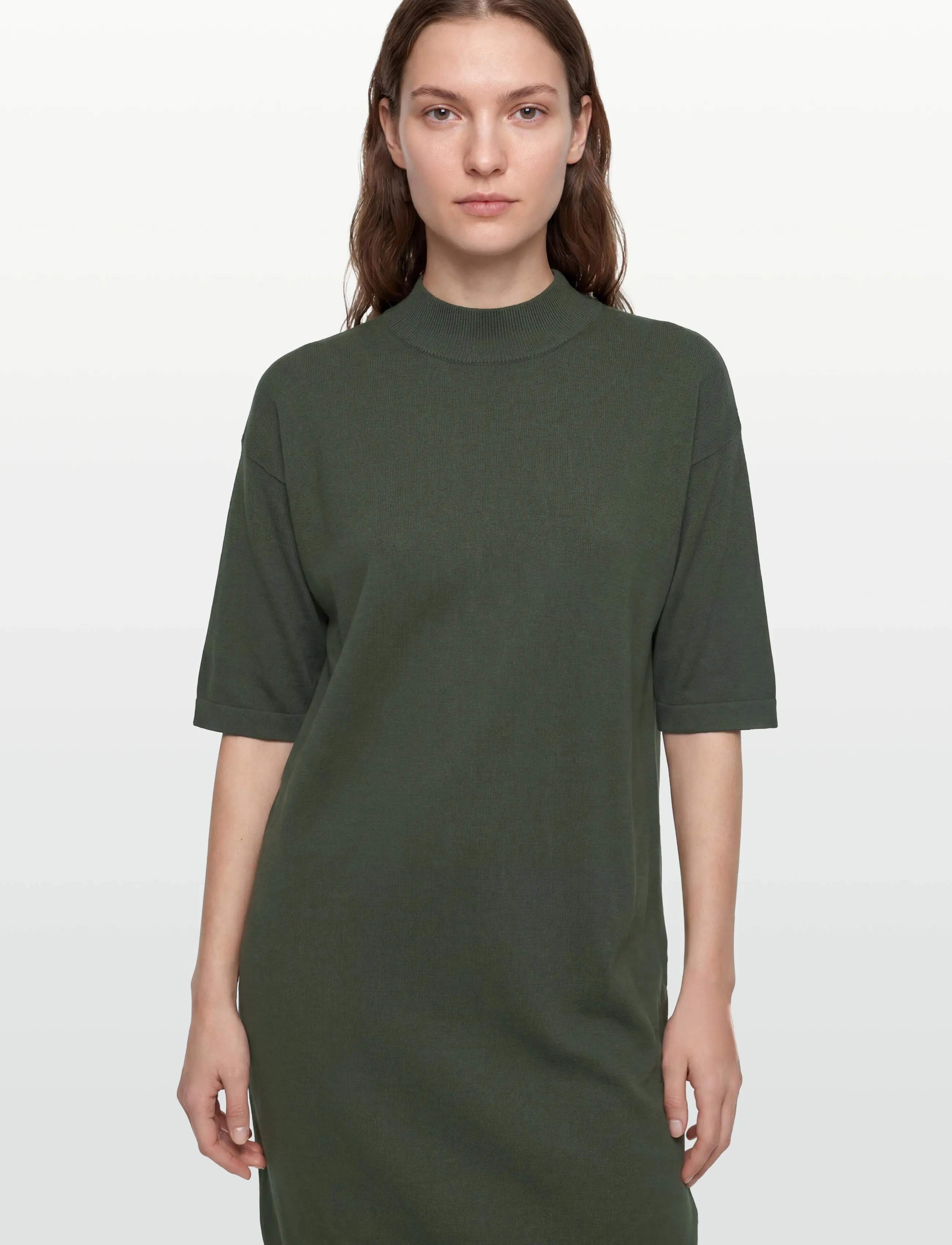 FREE/QUENT - FQCONNY-DRESS - megztos suknelės - kombu green - 3
