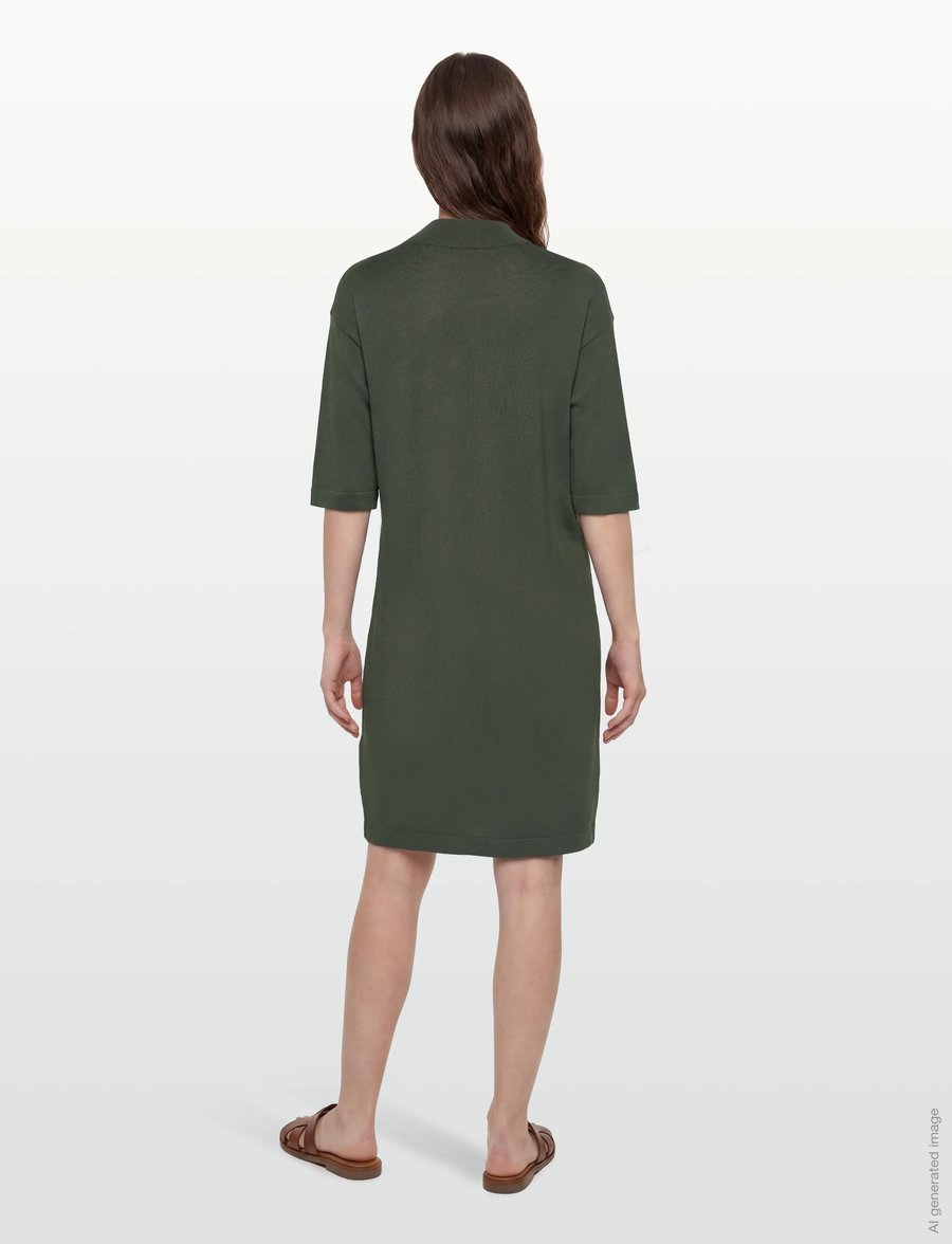 FREE/QUENT - FQCONNY-DRESS - strickkleider - kombu green - 4