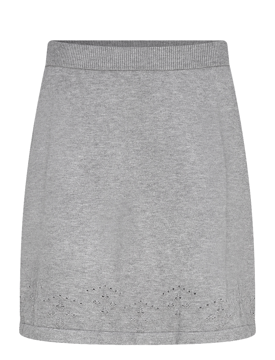 FREE/QUENT - FQCLAURA-SKIRT - kootud seelikud - medium grey mlg. - 1
