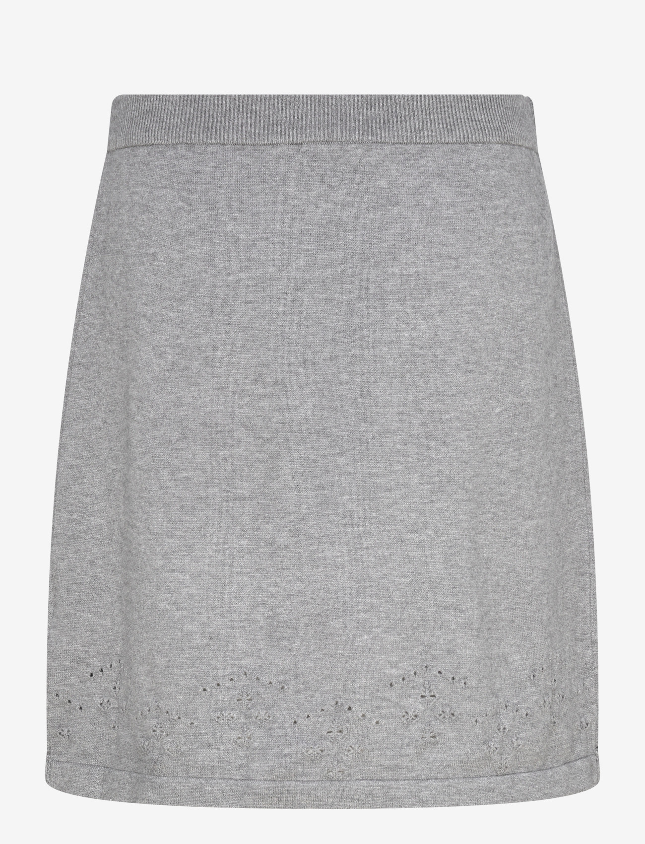 FREE/QUENT - FQCLAURA-SKIRT - stickade kjolar - medium grey mlg. - 2