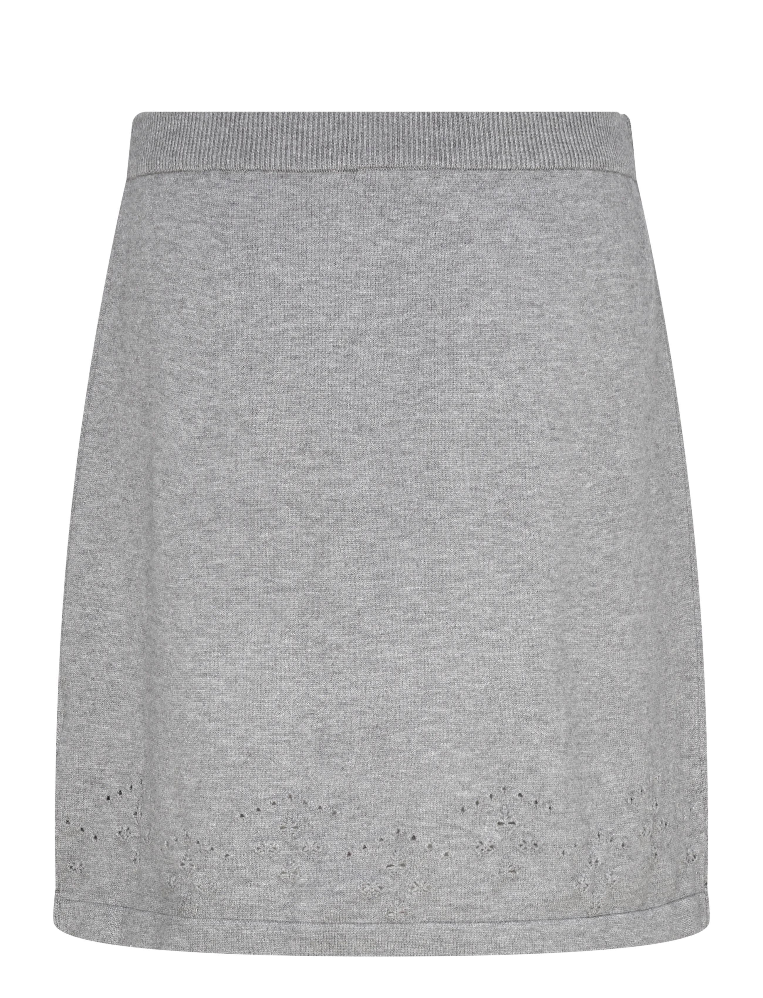 FREE/QUENT - FQCLAURA-SKIRT - jupes en maille - medium grey mlg. - 2