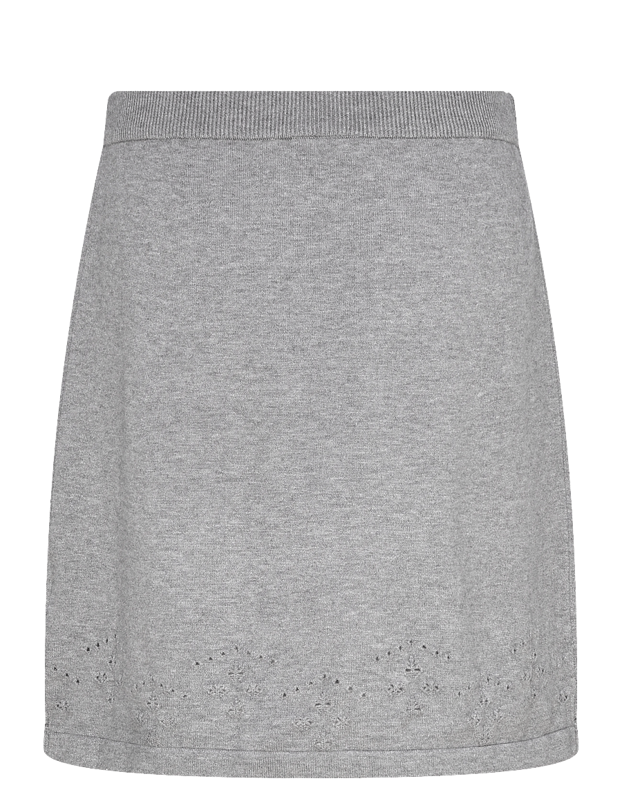 FREE/QUENT - FQCLAURA-SKIRT - kootud seelikud - medium grey mlg. - 2