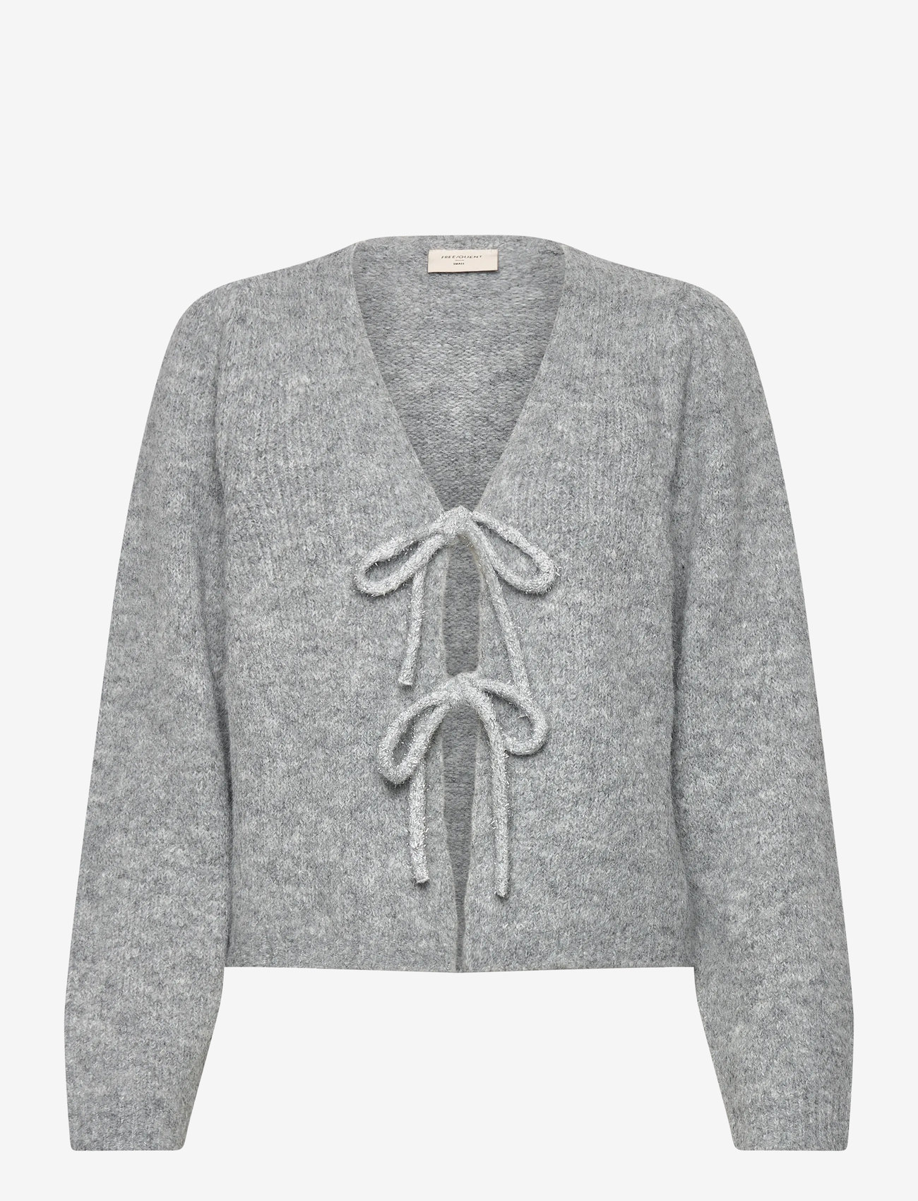 FREE/QUENT - FQGRSLULU-CARDIGAN - koftor - medium grey mlg. - 1