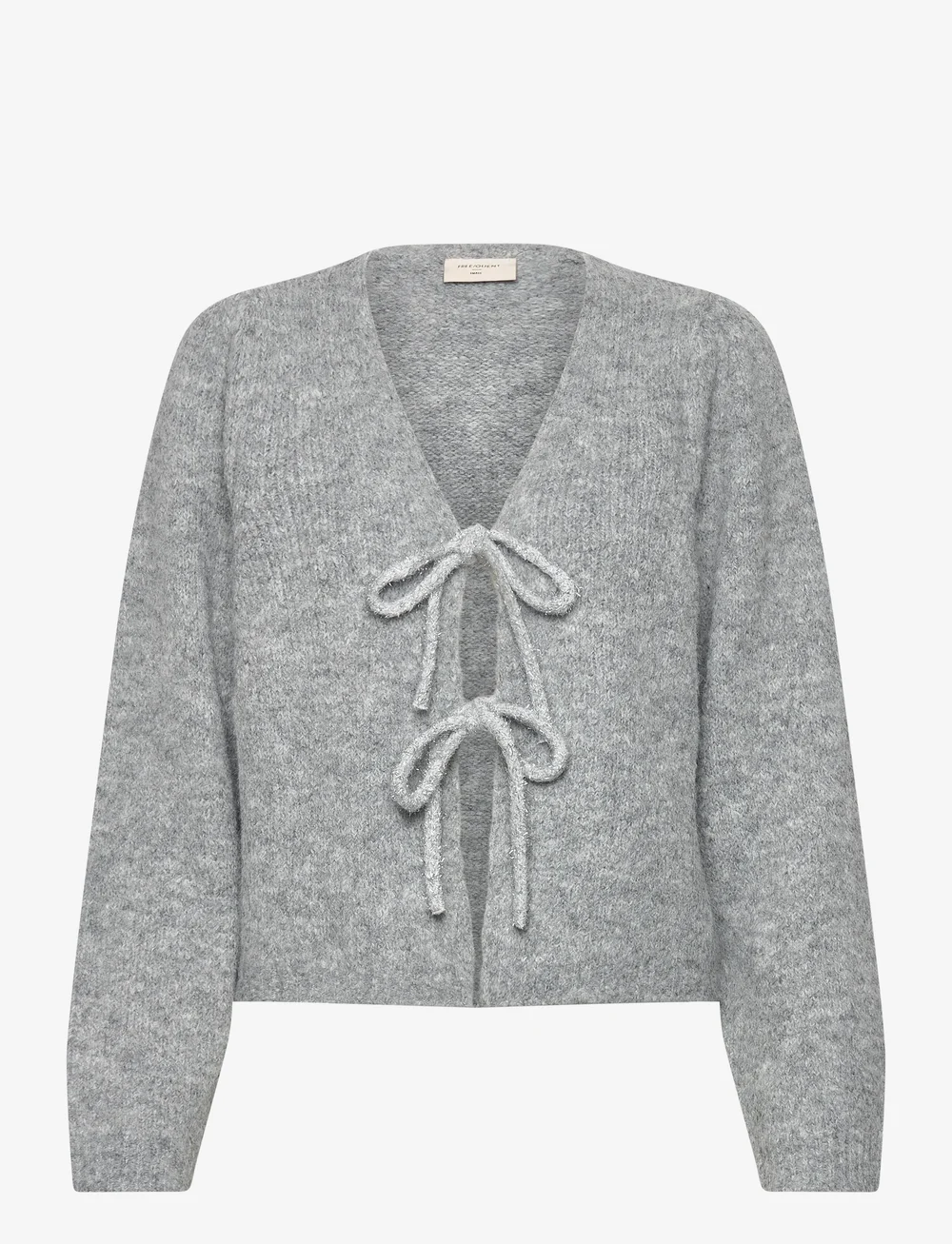 FREE/QUENT - FQGRSLULU-CARDIGAN - cardigans - medium grey mlg. - 1