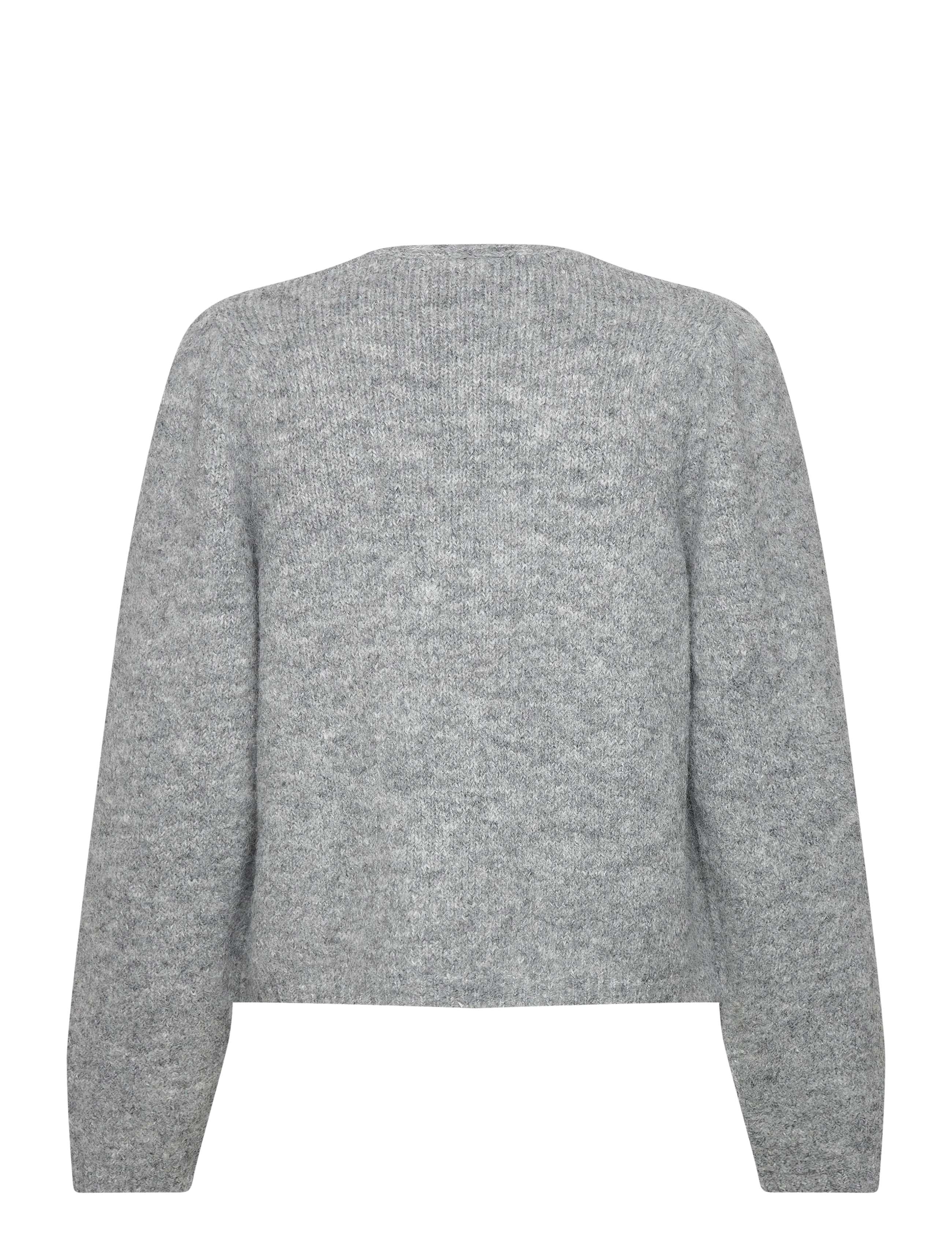 FREE/QUENT - FQGRSLULU-CARDIGAN - gilets - medium grey mlg. - 2