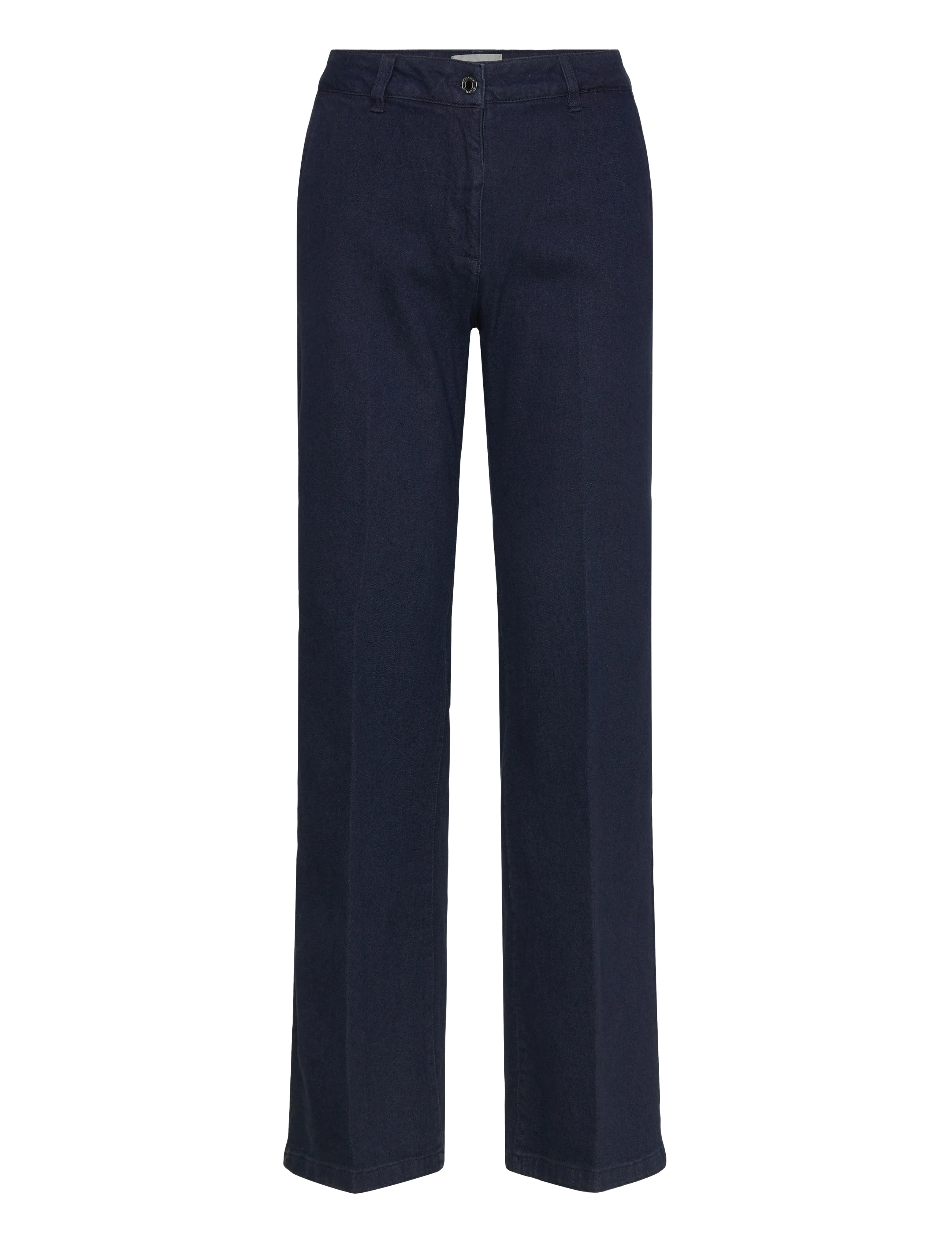FREE/QUENT FQISODORO-PANTS - Buxur með beinum skálmum - DARK BLUE DENIM / navy