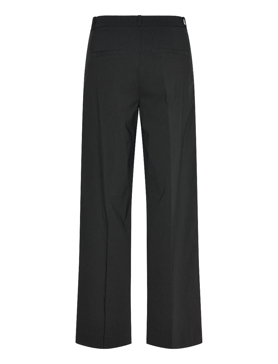 FREE/QUENT - FQRENO-PANTS - plačios kelnės - black w. black - 2