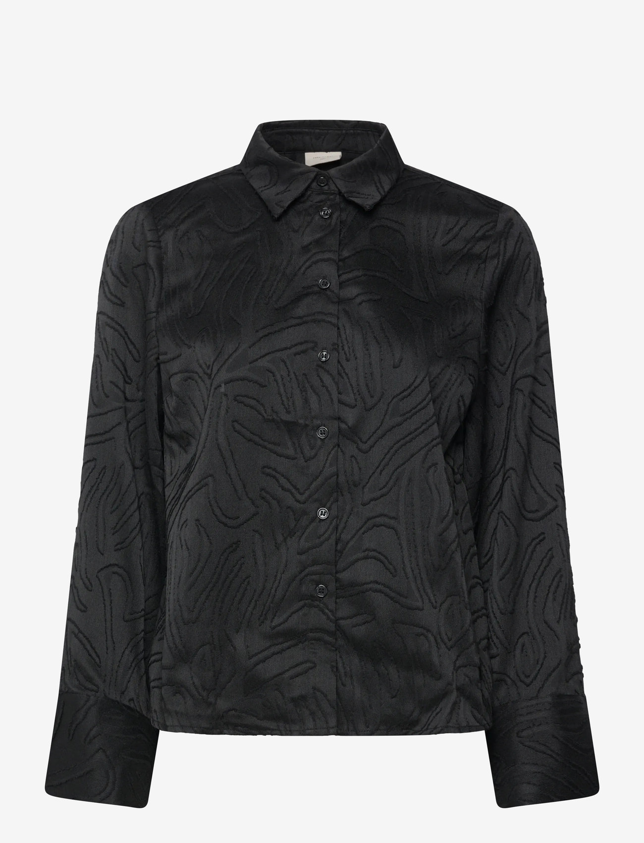 FREE/QUENT - FQMINNA-SHIRT - langærmede bluser - black - 0